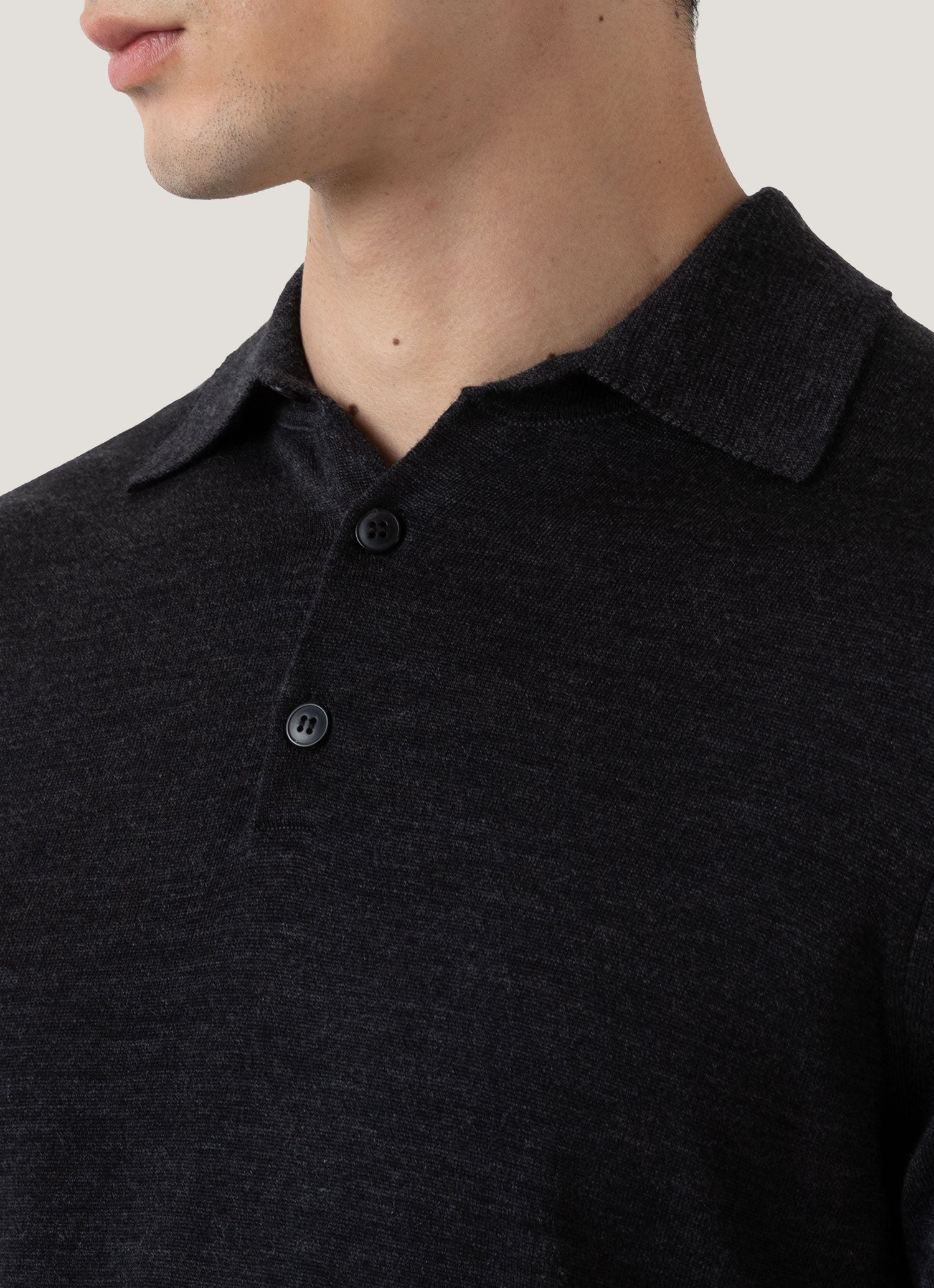 Fine Merino Wool Polo Shirt - 6