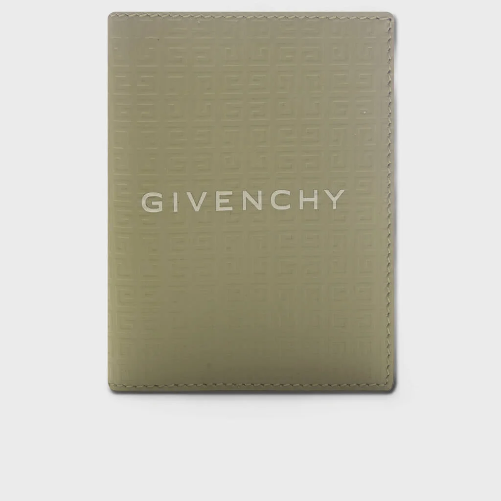 CARD HOLDER IN 4G MICRO LEATHER - KHAKI - 1