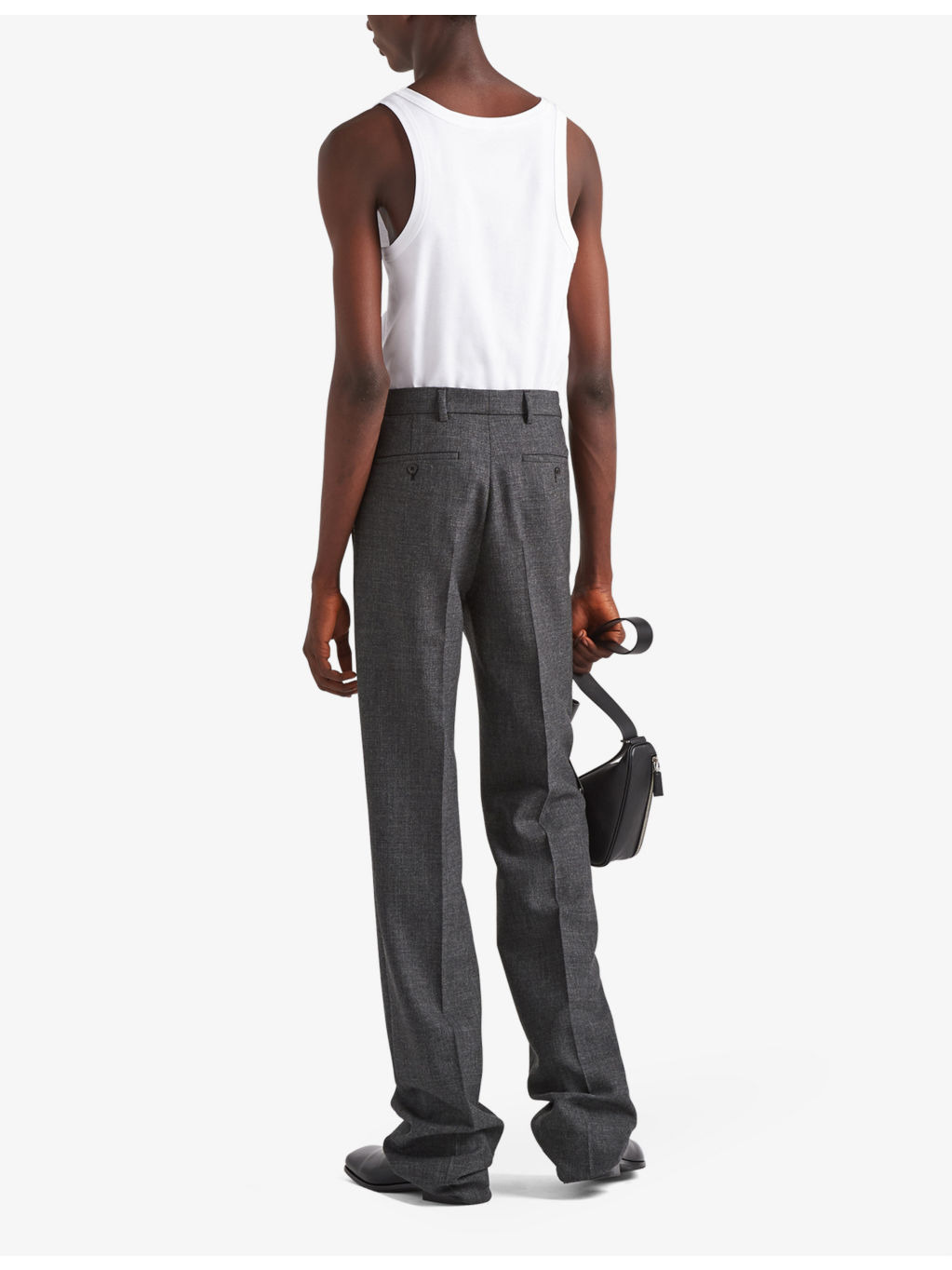 Logo-plaque slim-fit cotton-jersey vest - 4