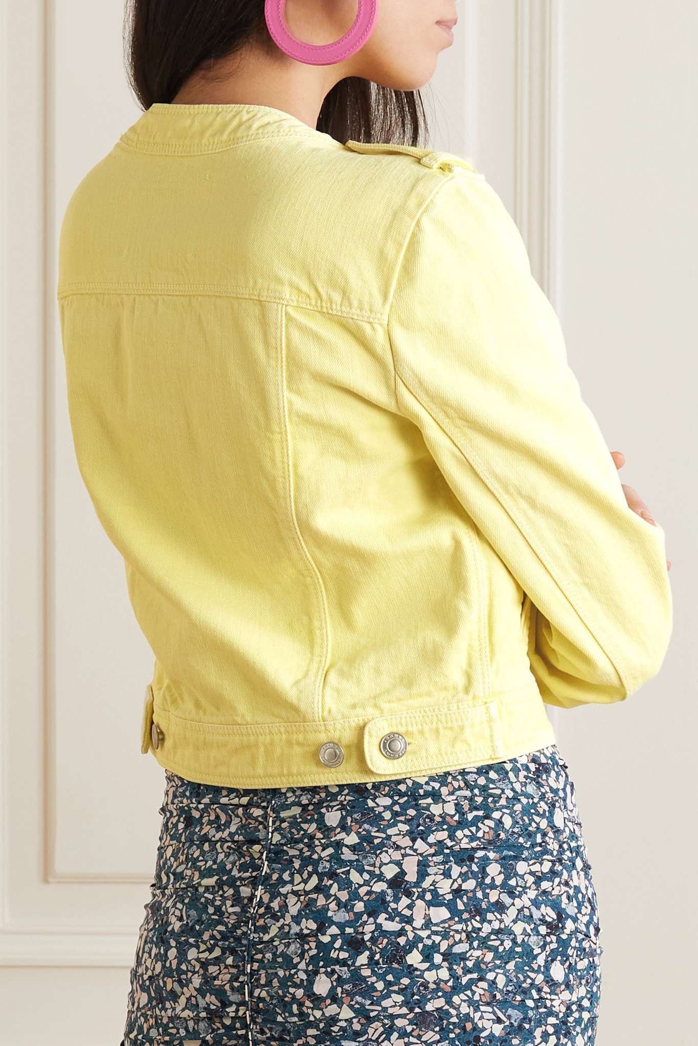 Valene cropped denim jacket - 3