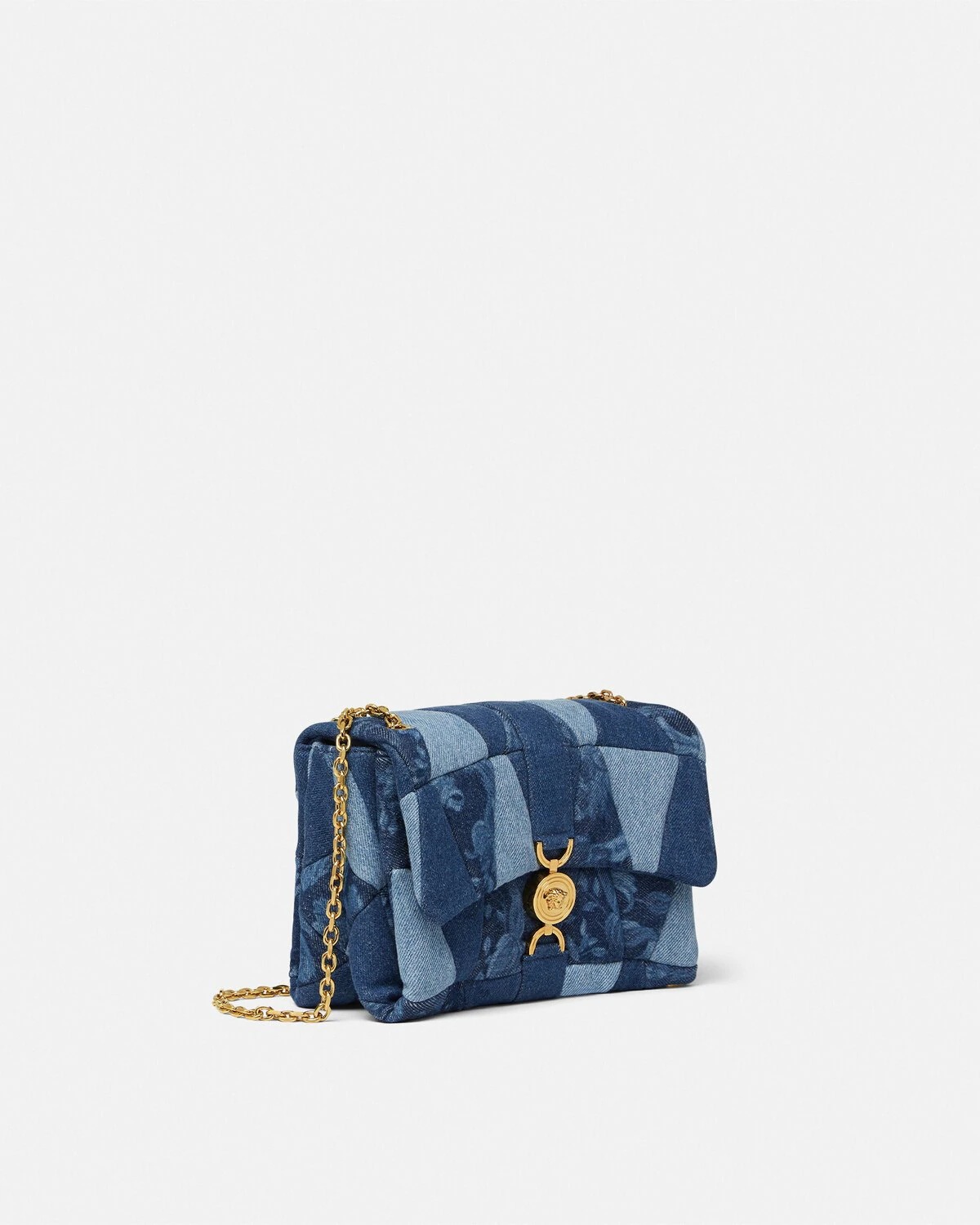Kleio Denim Quilted Shoulder Bag - 2