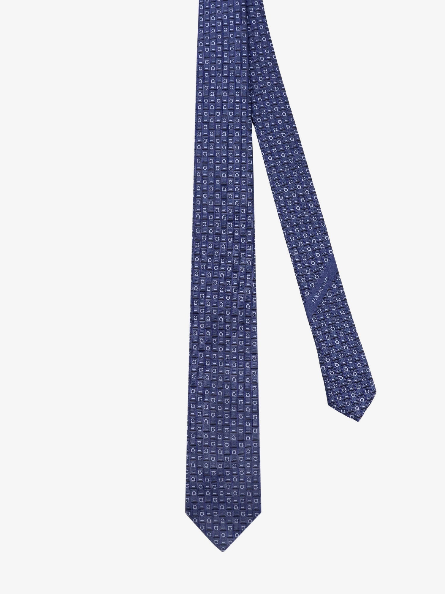 Ferragamo Man Tie Man Blue Bowties E Ties - 2