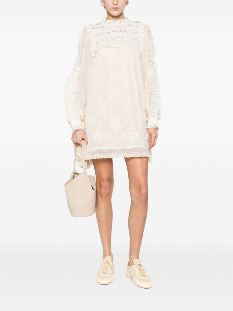 Sea lace ruffled dress outlook