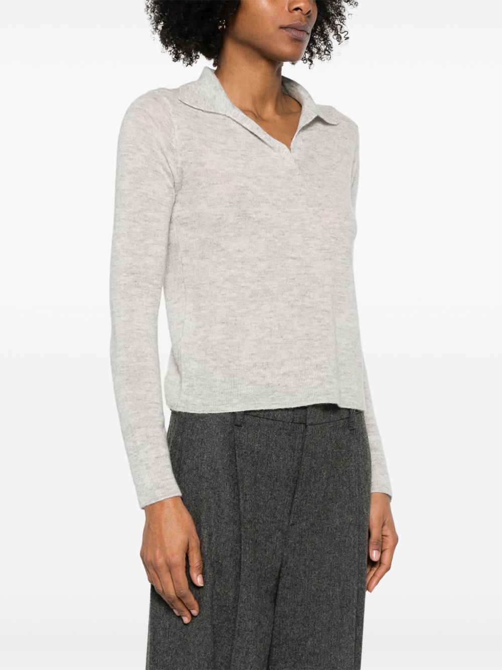 mélange-effect sweater - 3