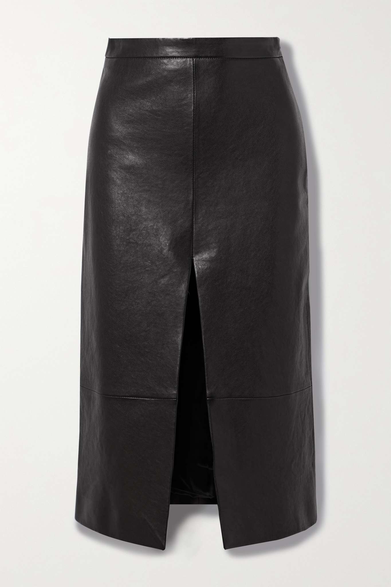 Fraser leather midi skirt - 1
