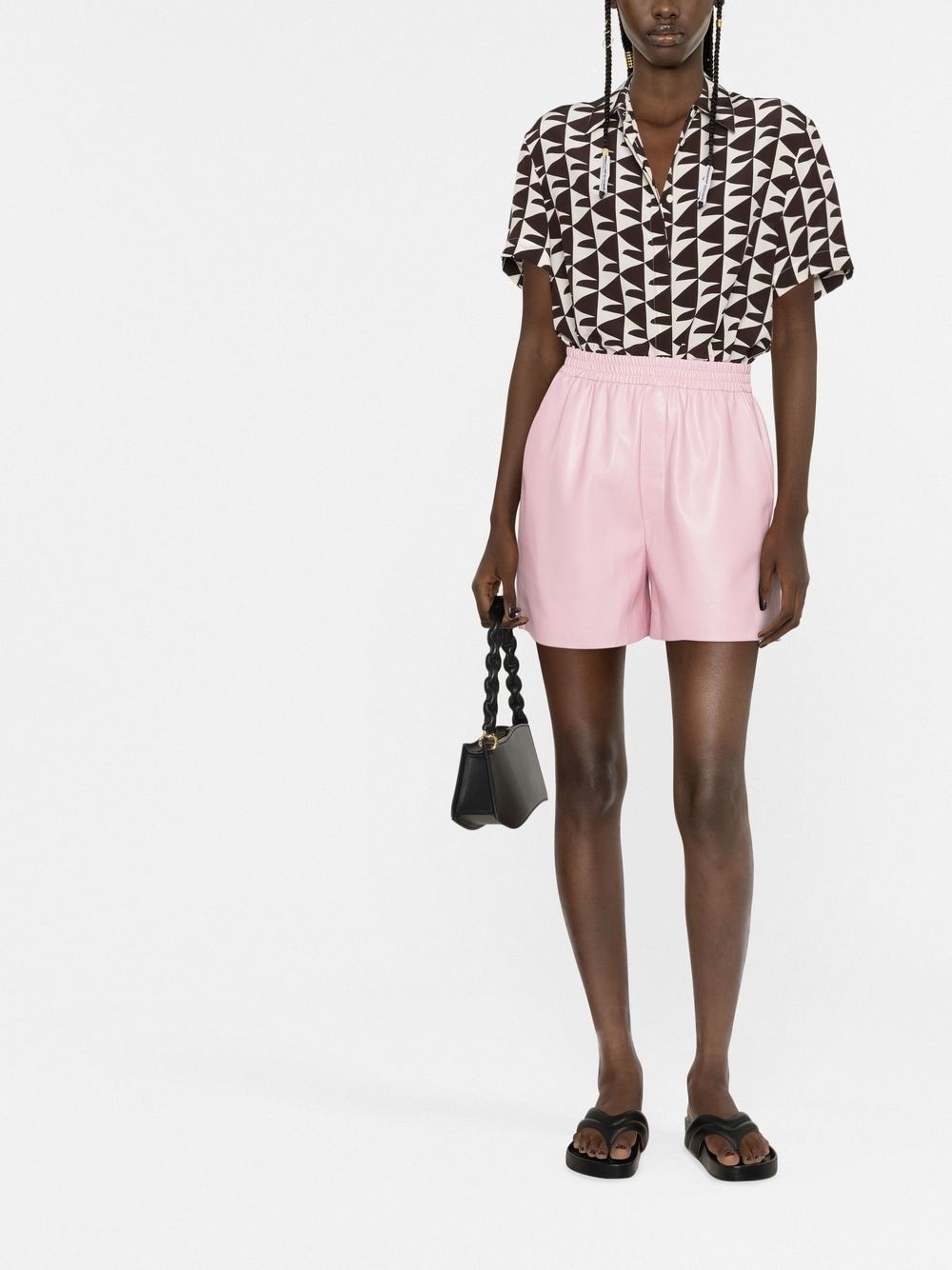 faux-leather boxer shorts - 2