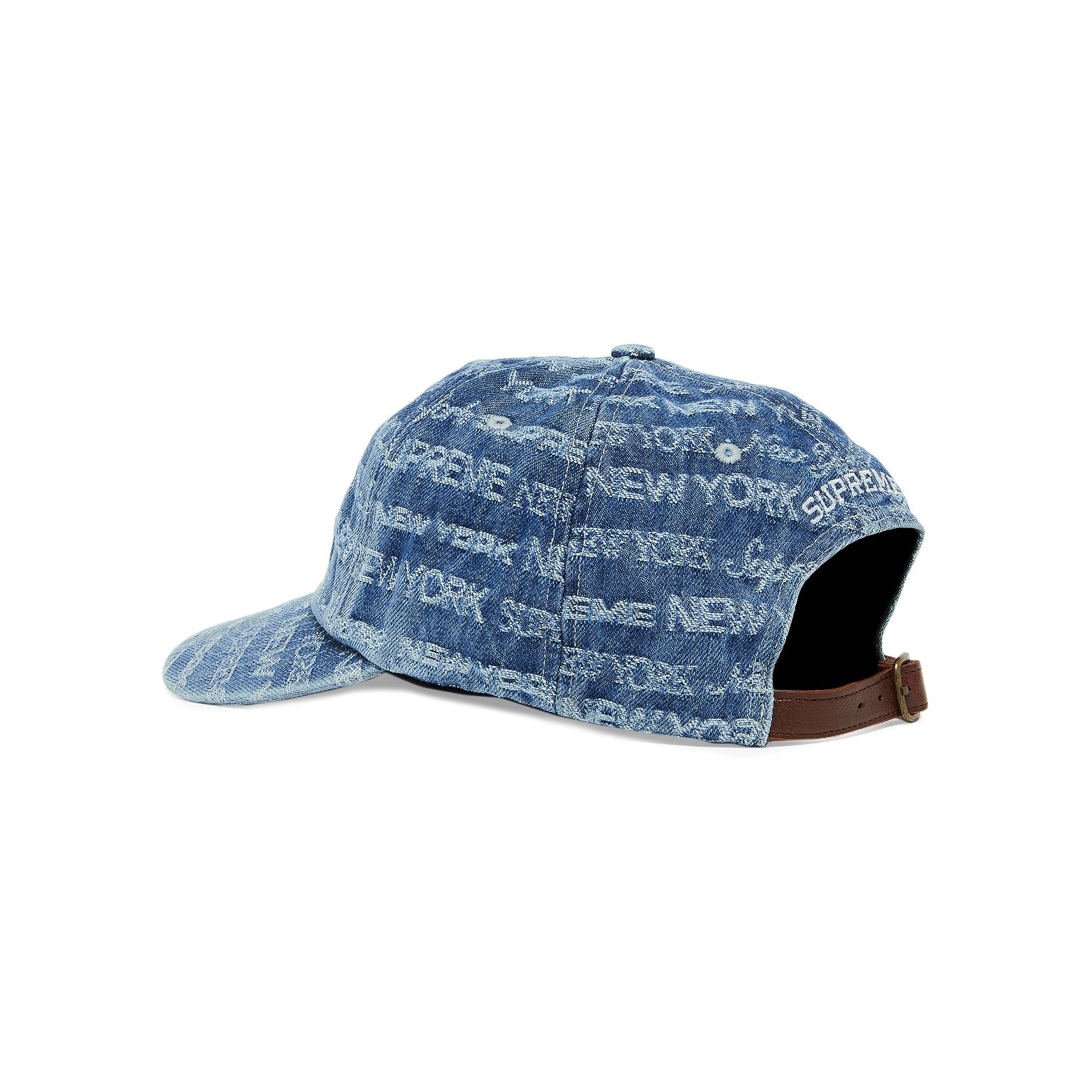 Supreme Multi Type Jacquard Denim 6-Panel 'Blue'