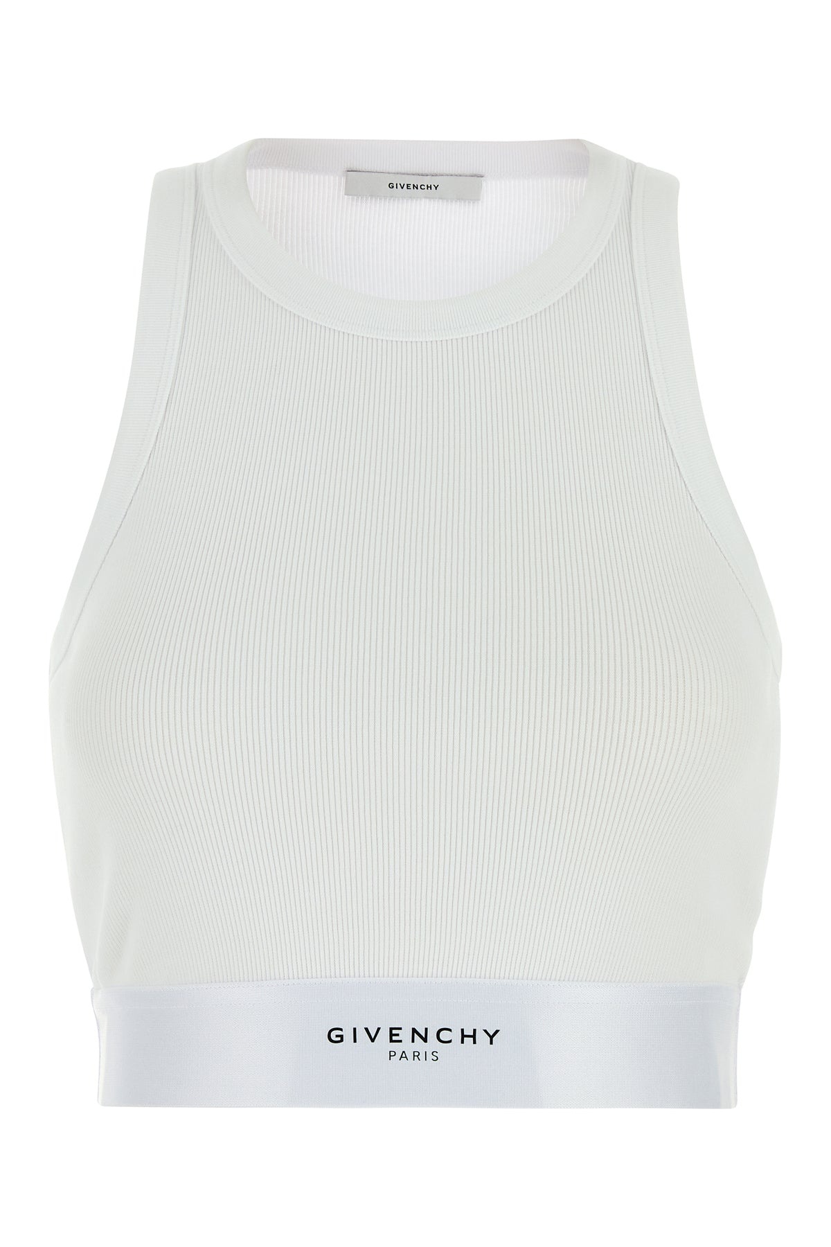 White stretch cotton top - 1
