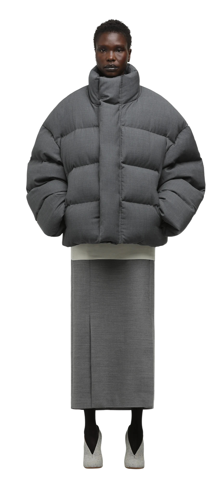 MML PUFFER SUITING GREY - 3
