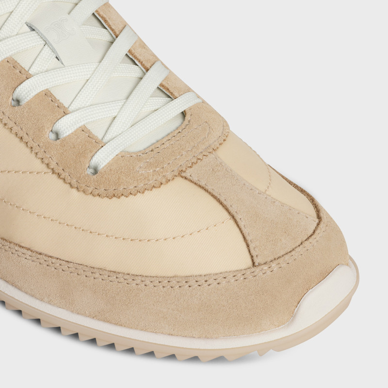 CELINE RACER - LOW TOP SNEAKER IN NYLON, SUEDE CALFSKIN AND CALFSKIN 4