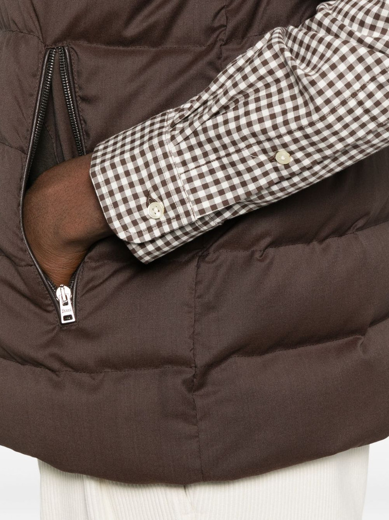 zip-up quilted gilet 5