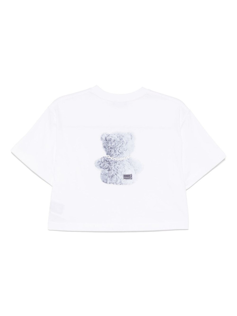 We11done necklace teddy T-shirt outlook