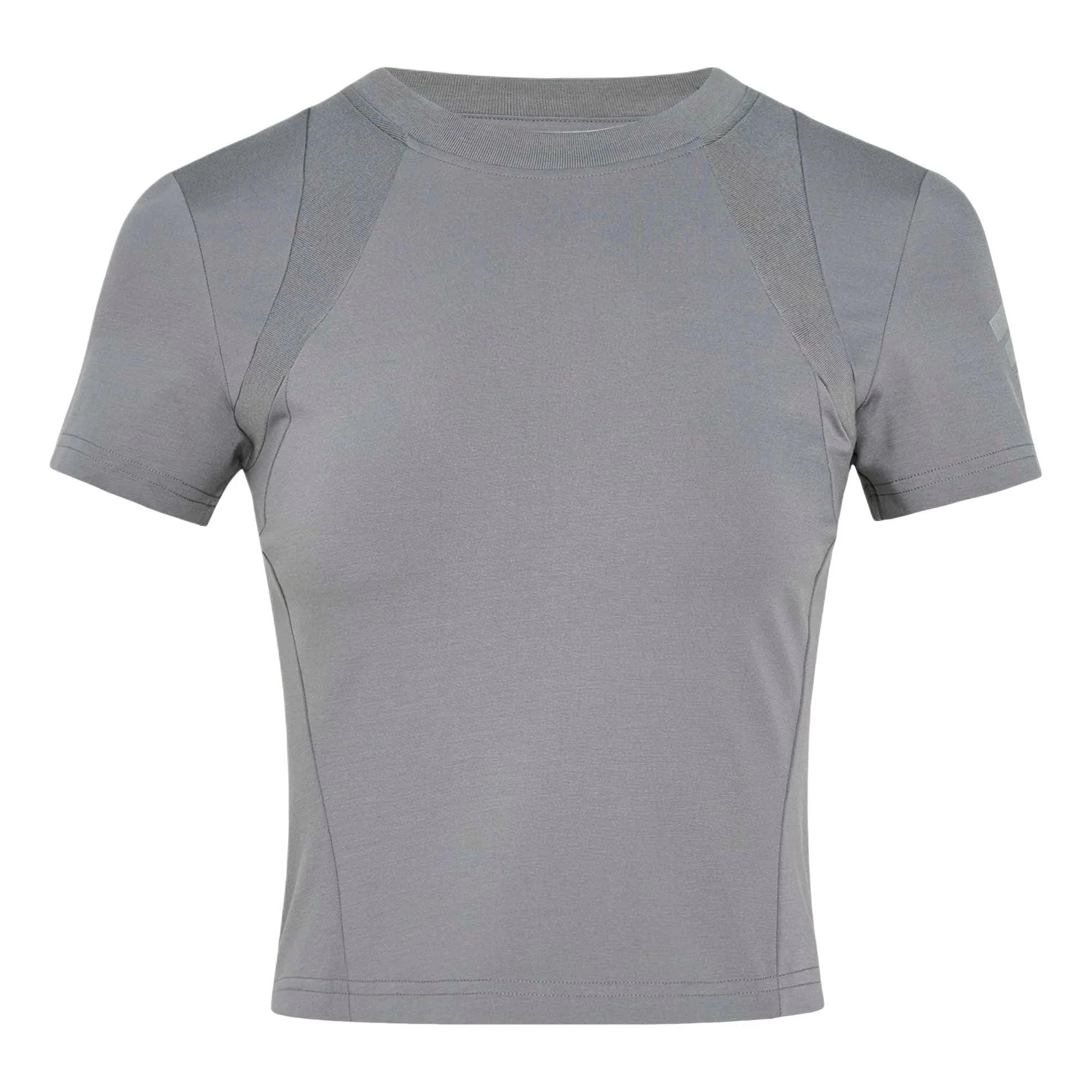 (WMNS) adidas Future Style Woven T-Shirt Asia Sizing 'Grey' KS5174 - 1