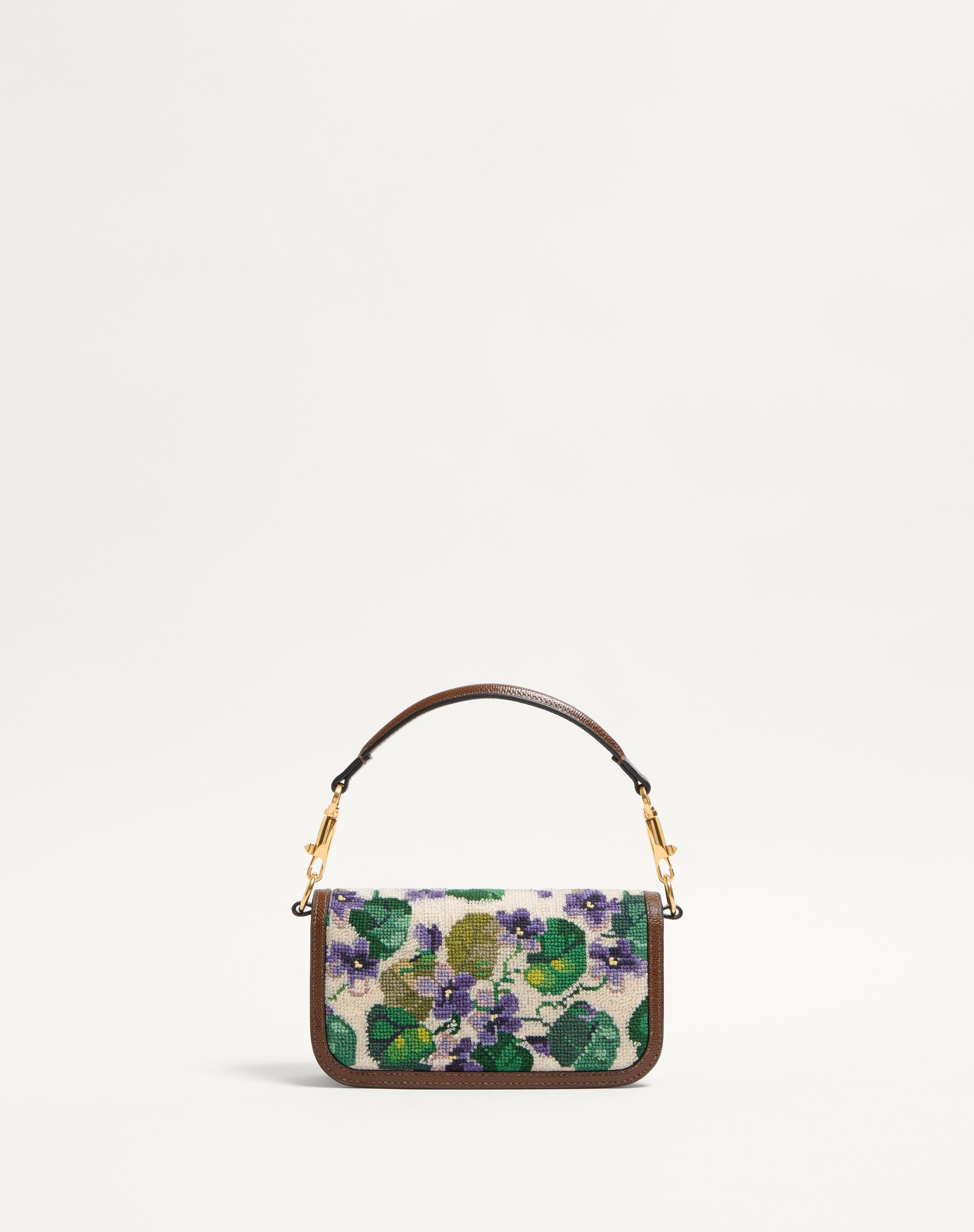 VALENTINO GARAVANI LOCÒ SMALL SHOULDER BAG EMBROIDERED WITH JEWEL LOGO - 4