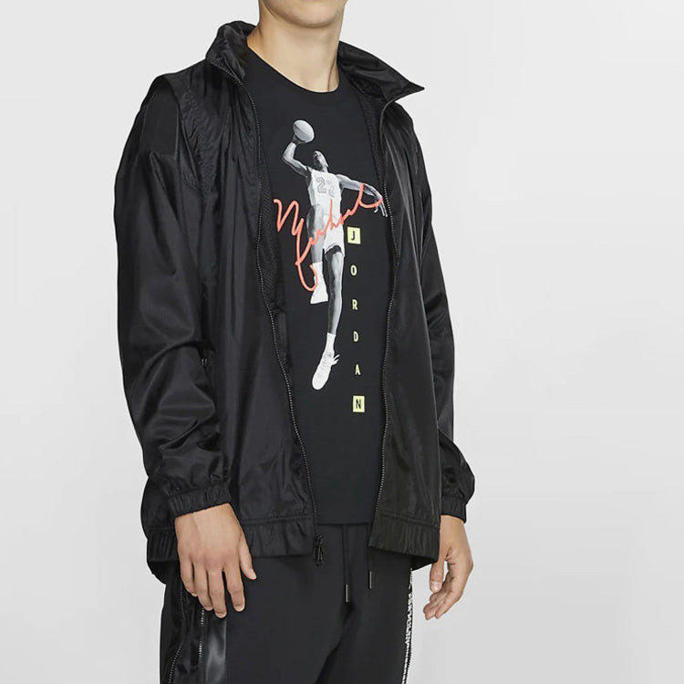 Men's Air Jordan Sports Jacket Black AT9776-010 - 3