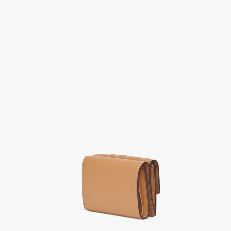 Beige nappa leather wallet 2