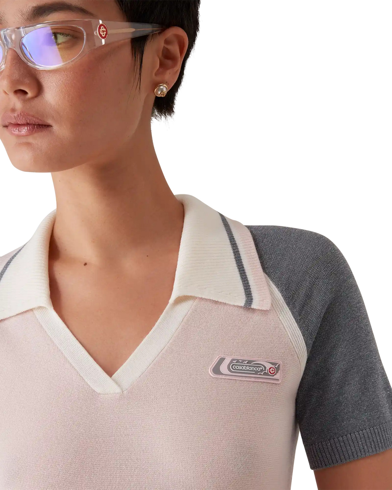 Merino Tennis Polo Dress | Casablanca Paris - 5
