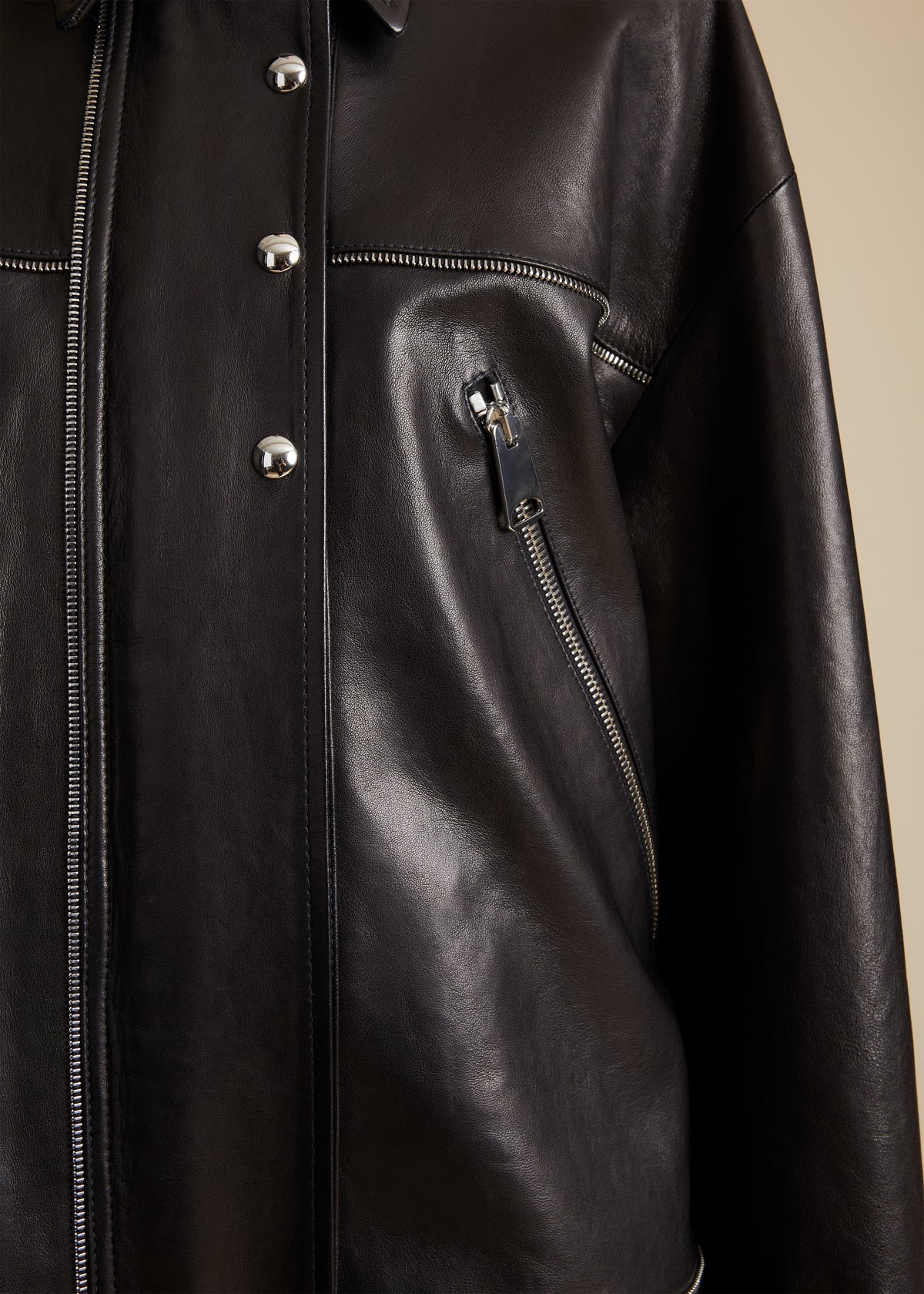 The Herman Jacket in Black Leather - 5