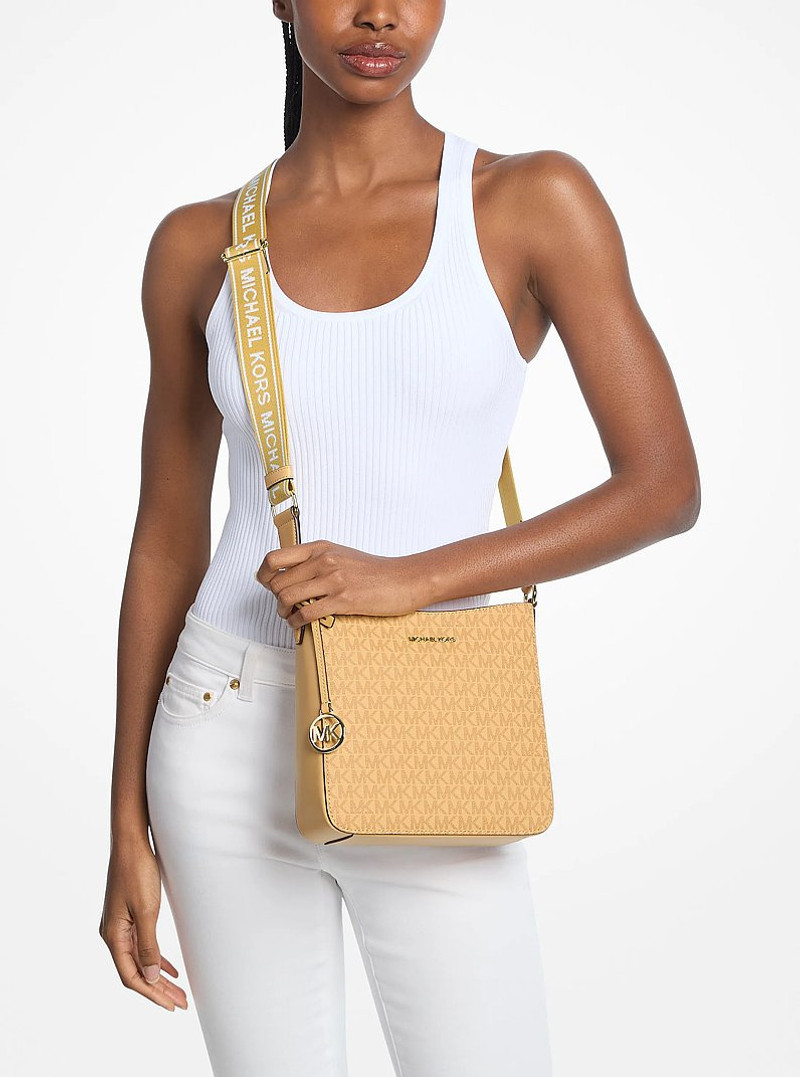 Jet Set Small Signature Logo Crossbody Bag 4
