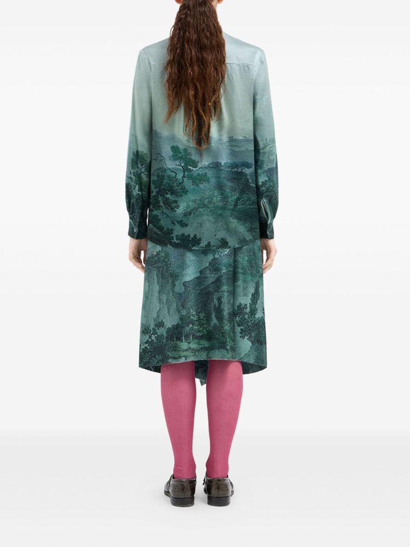 landscape-print blouse 3