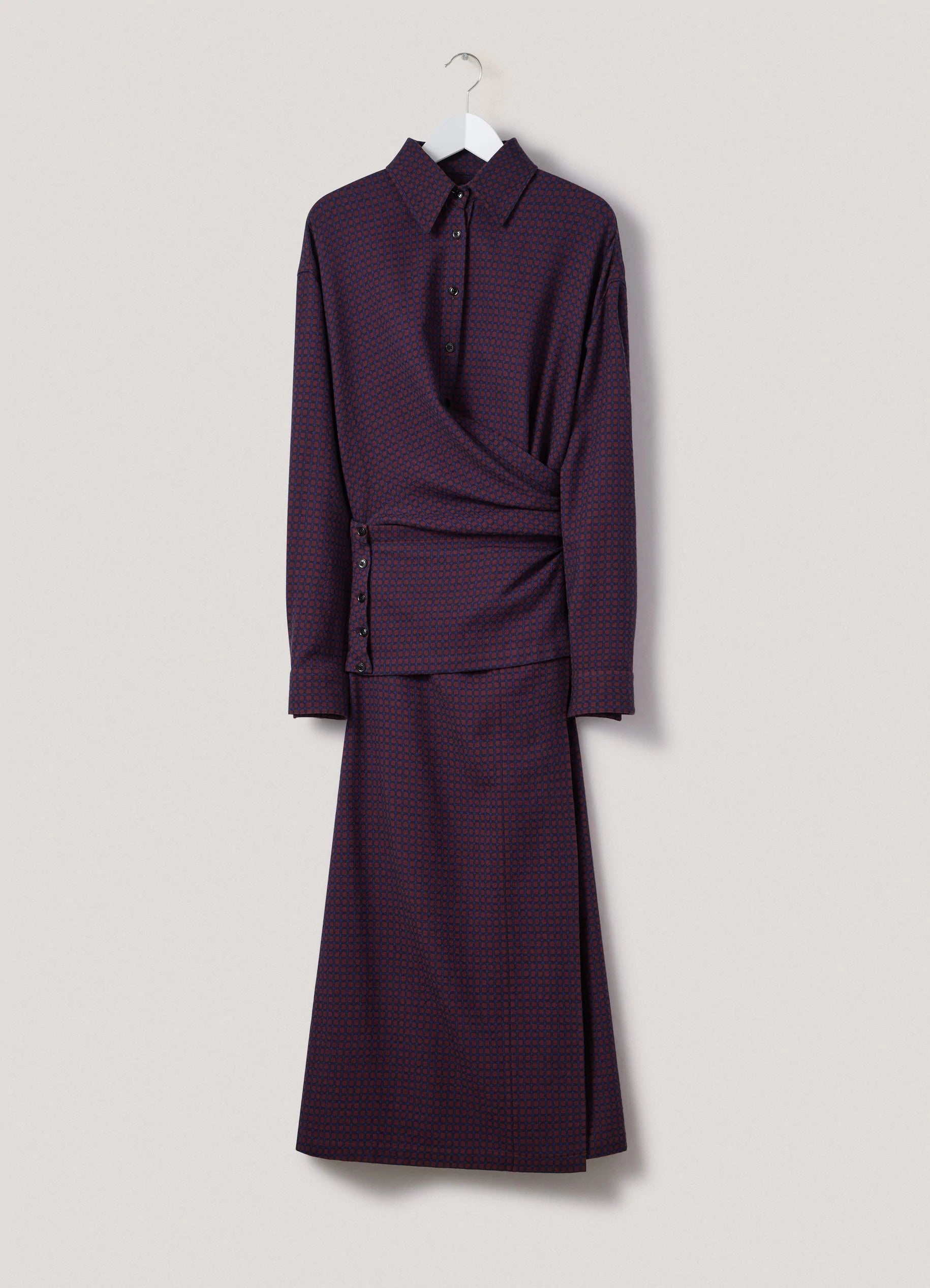 WRAP DRESS
CHECKED WOOL - 1