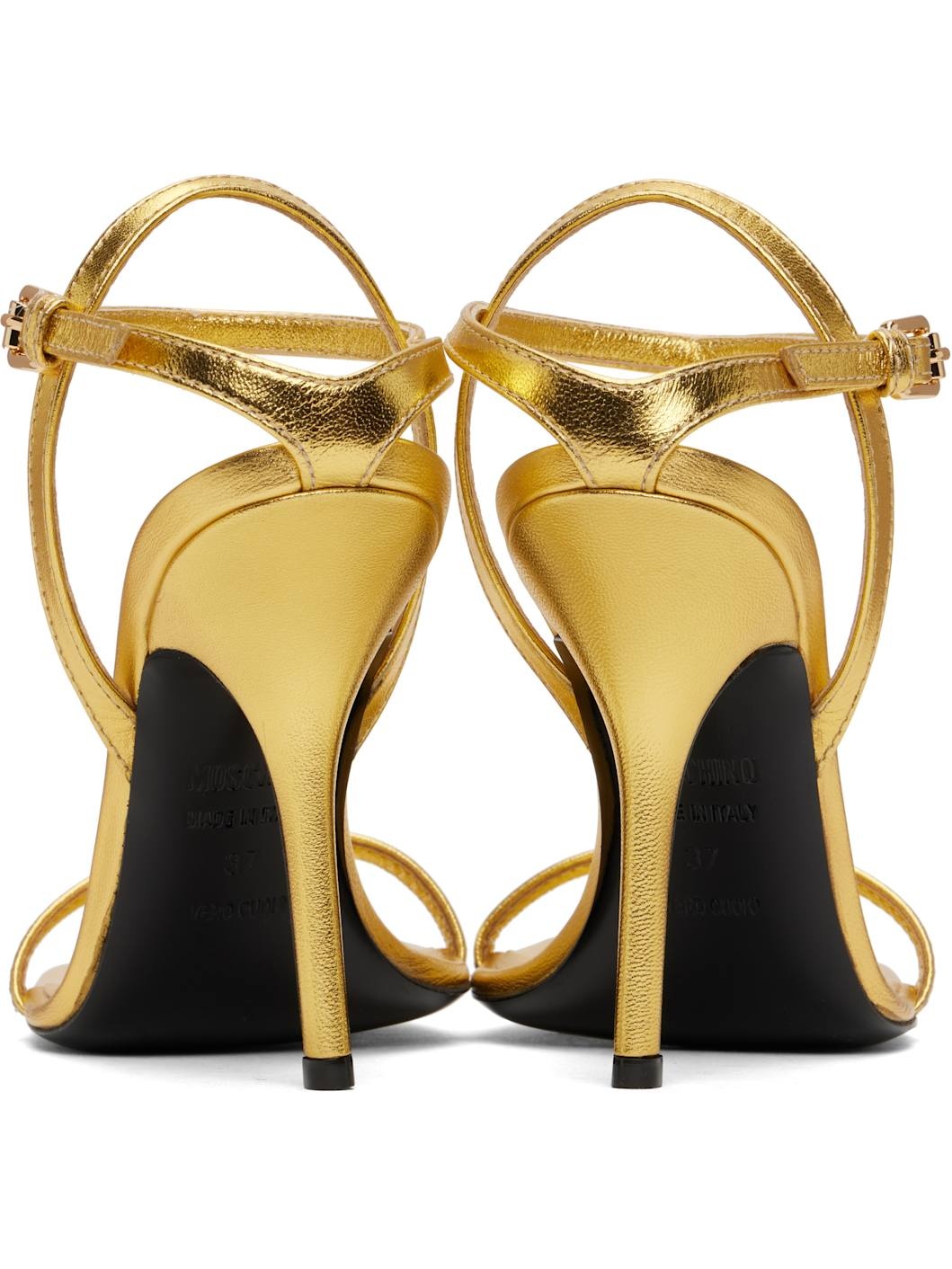Gold Tina Heeled Sandals - 2