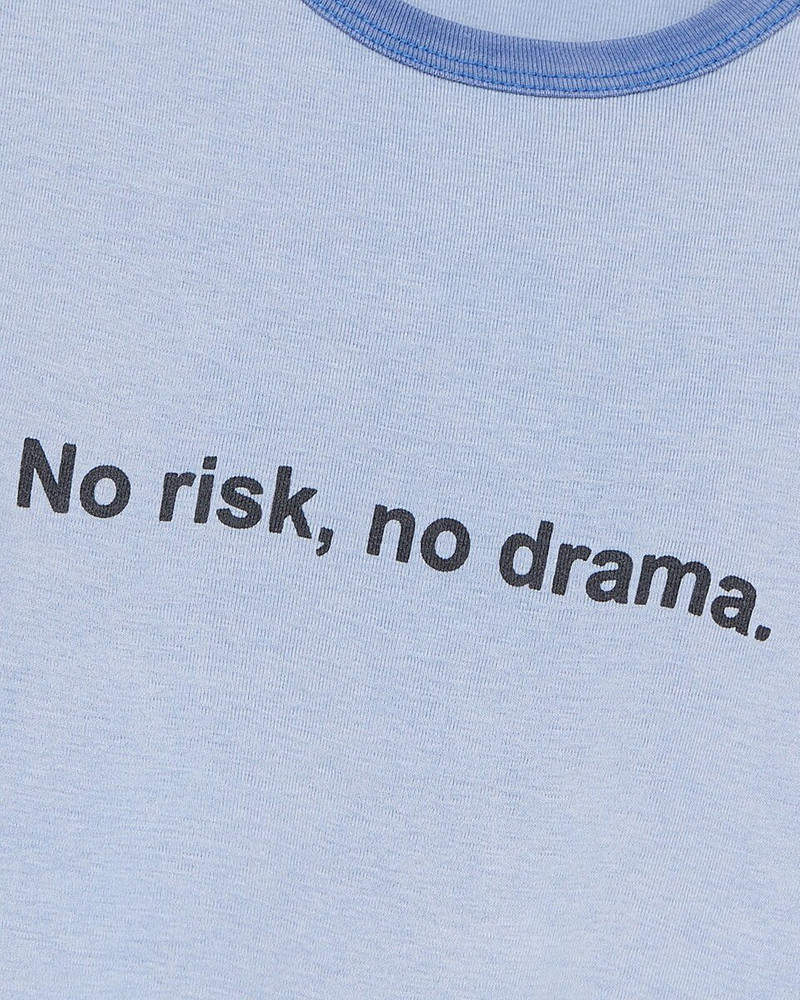 BLUE NO RISK SERIGRAPHY T-SHIRT 7