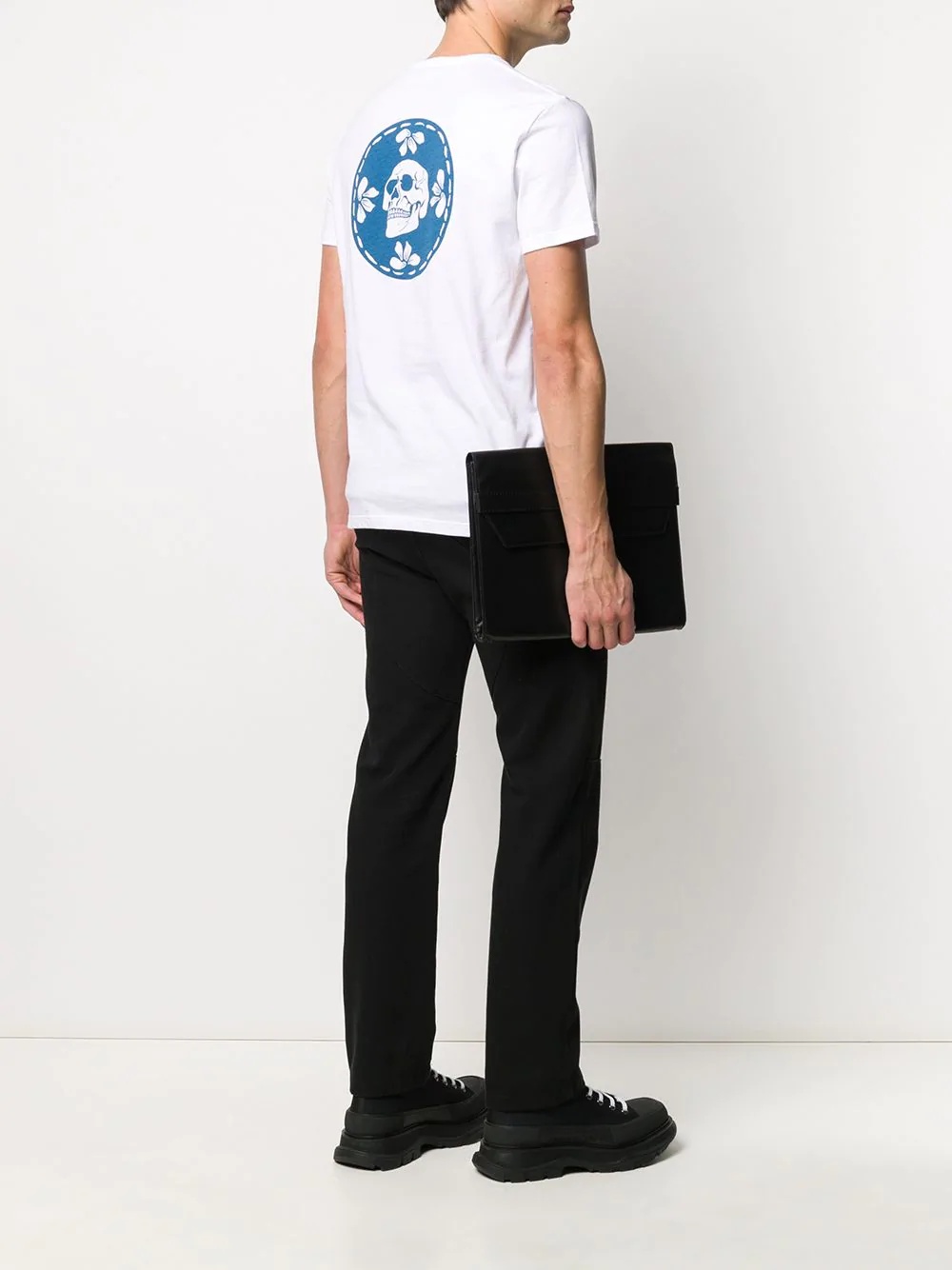 skull patch logo T-shirt - 2