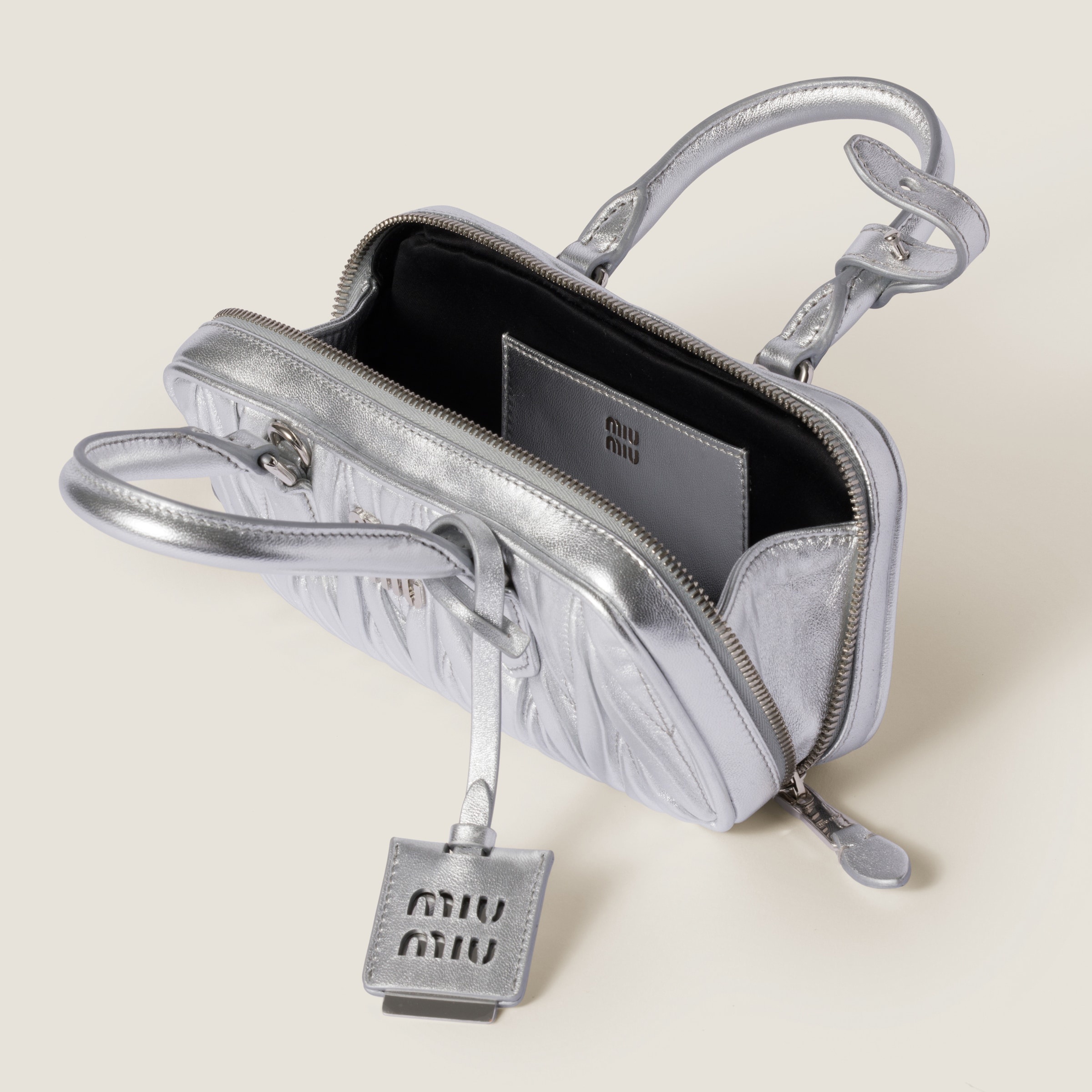 Arcadie matelassé nappa leather mini-bag - 4