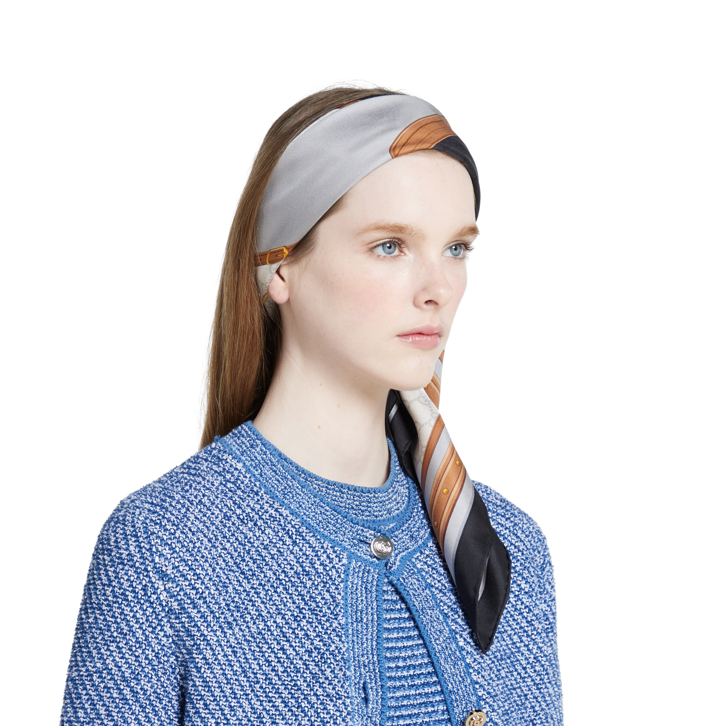Printed silk carré - 6