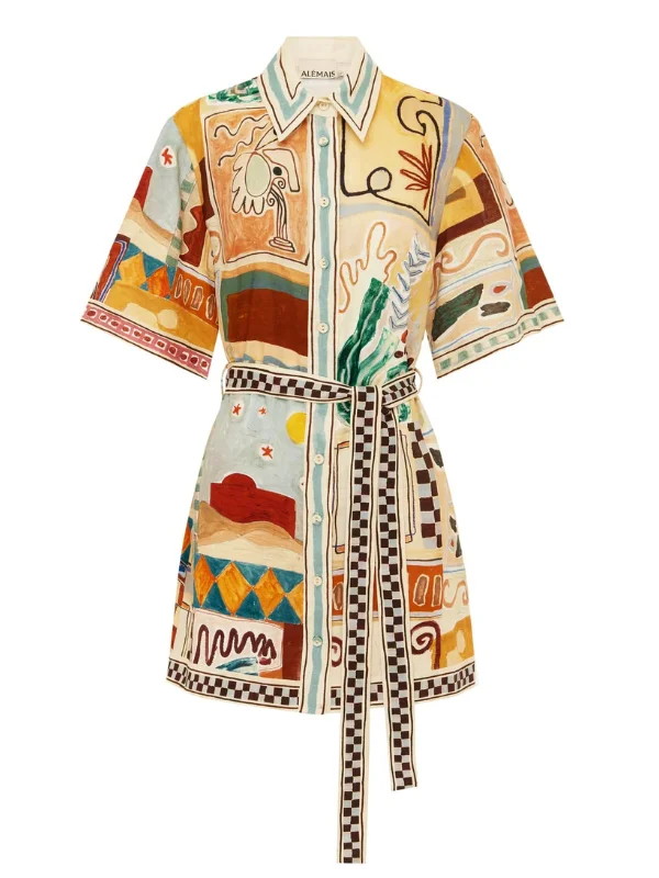 Michelle Mini Dress in Multi - 1