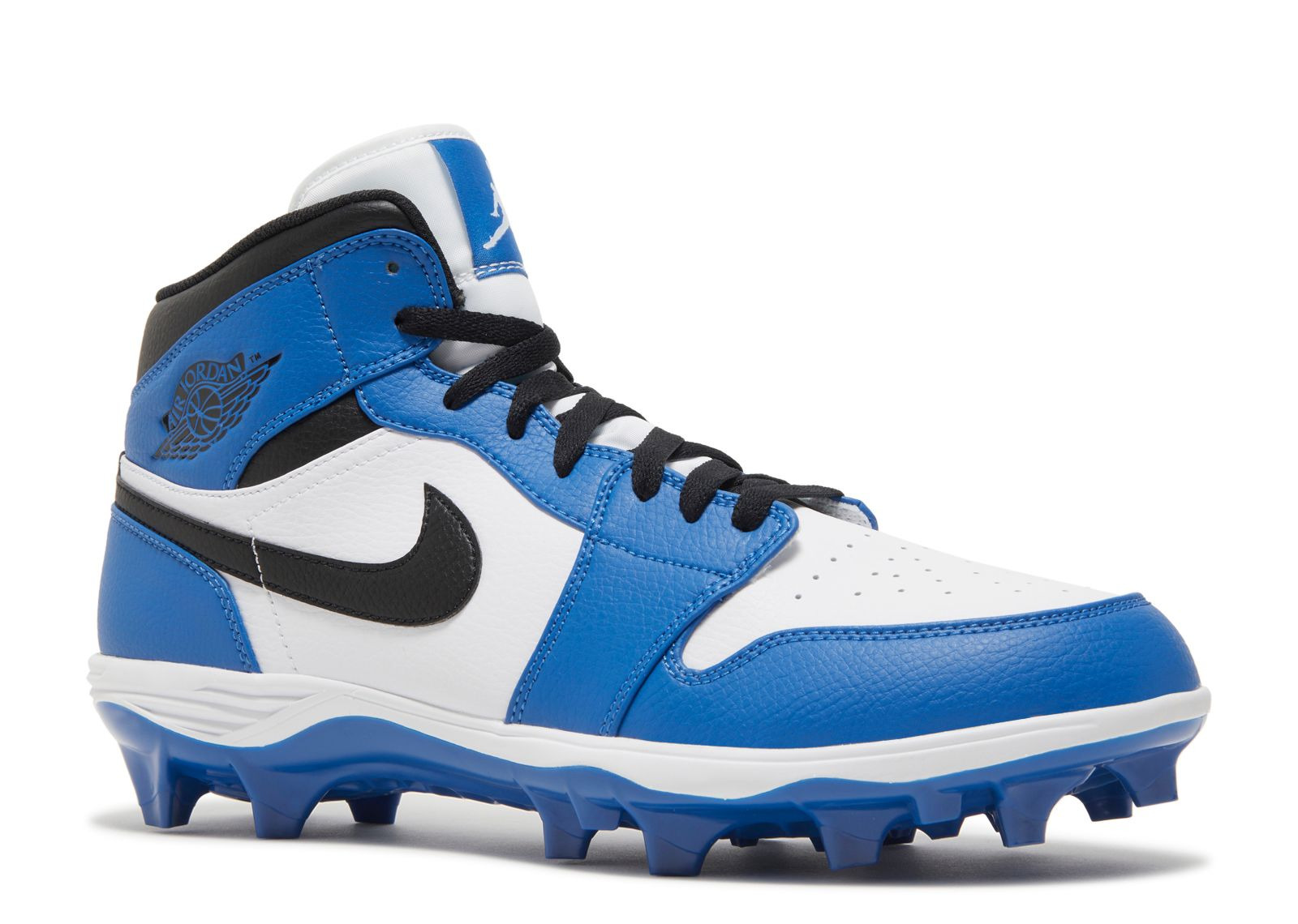 JORDAN 1 MID TD CLEAT 'WHITE BLACK ROYAL' - 2