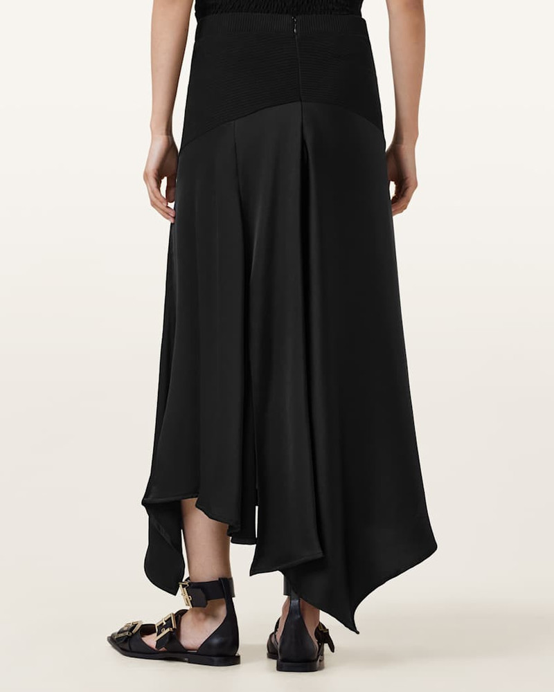 PIA SATIN ASYMMETRIC MAXI SKIRT 6