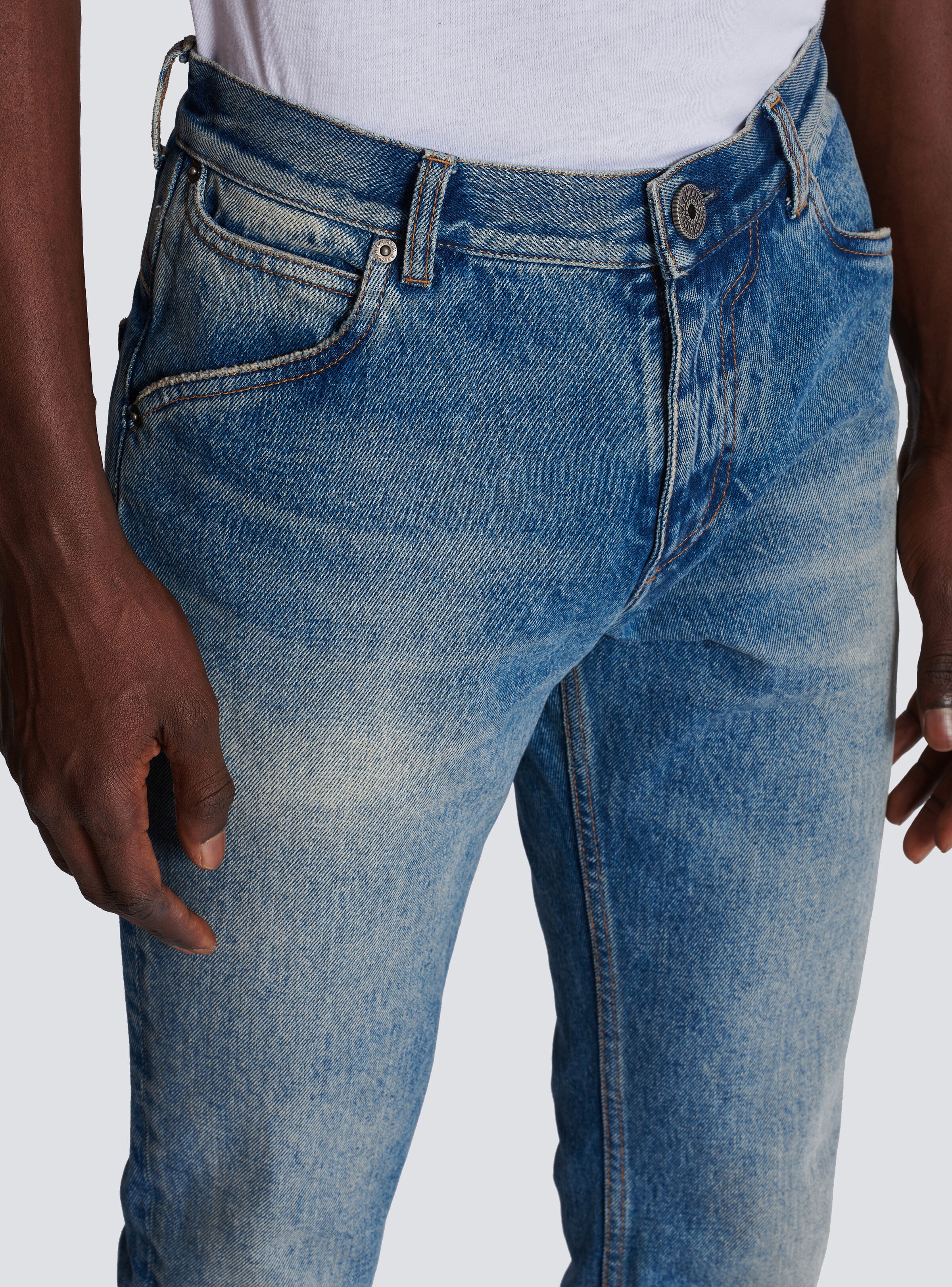 Blue Wash vintage denim jeans - 6