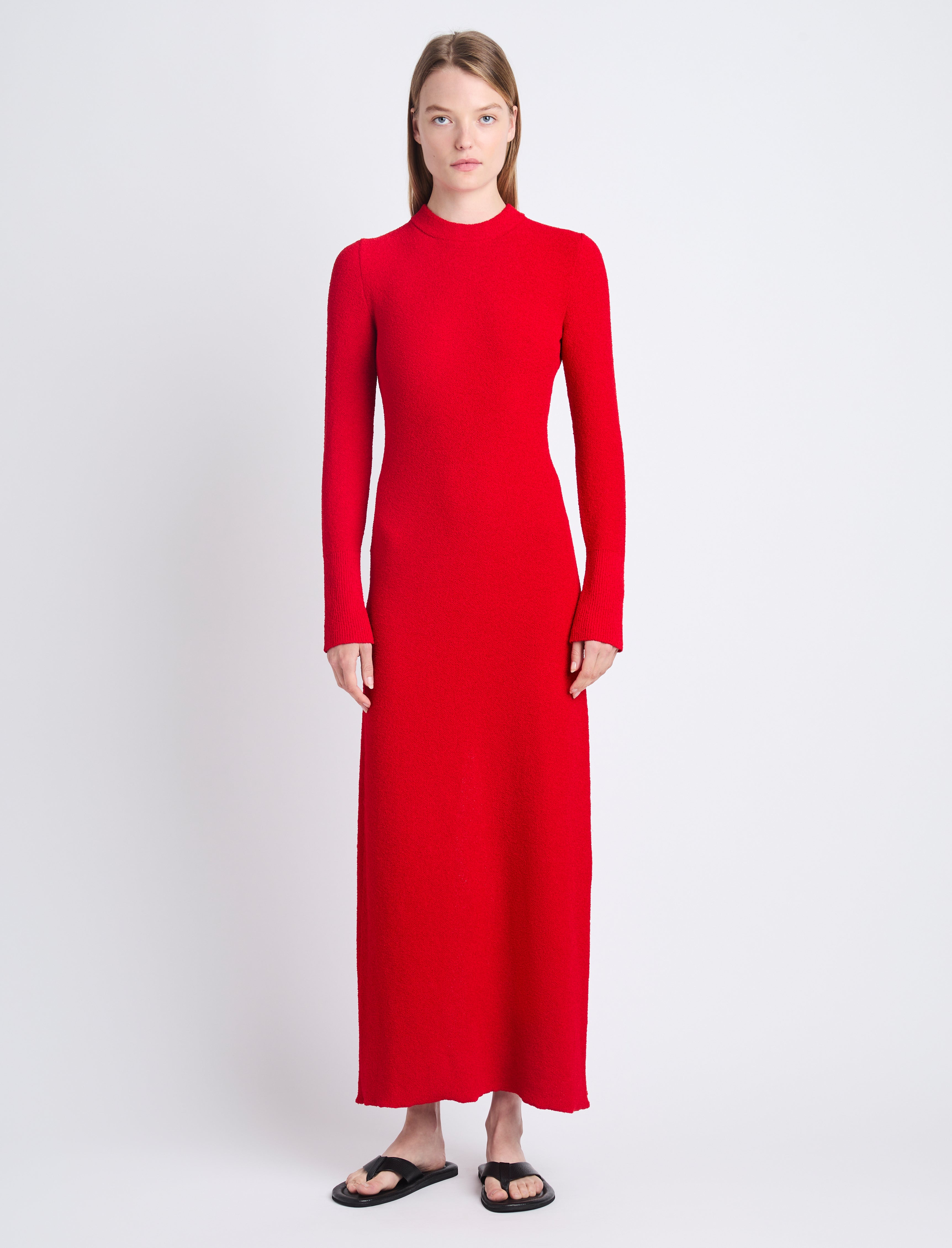 Lara Knit Dress in Viscose Boucle - 3