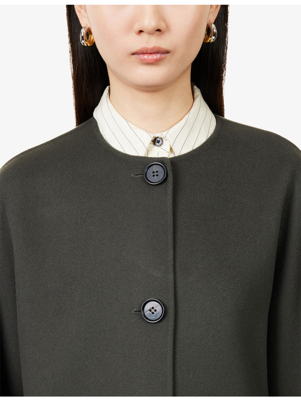Kate Long-Sleeve Wool Jacket - 5