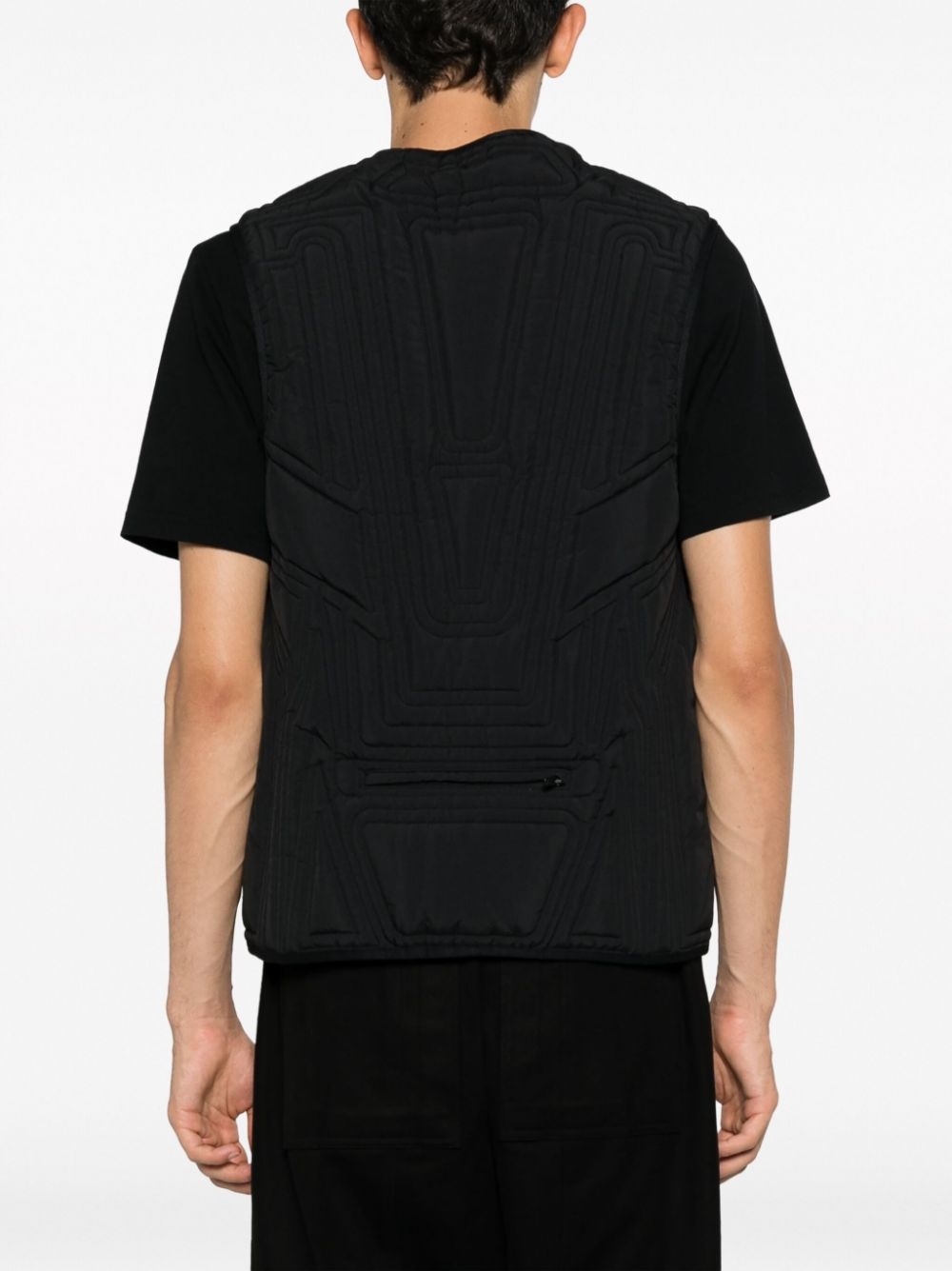 x Adidas quilted zip-up vest - 4