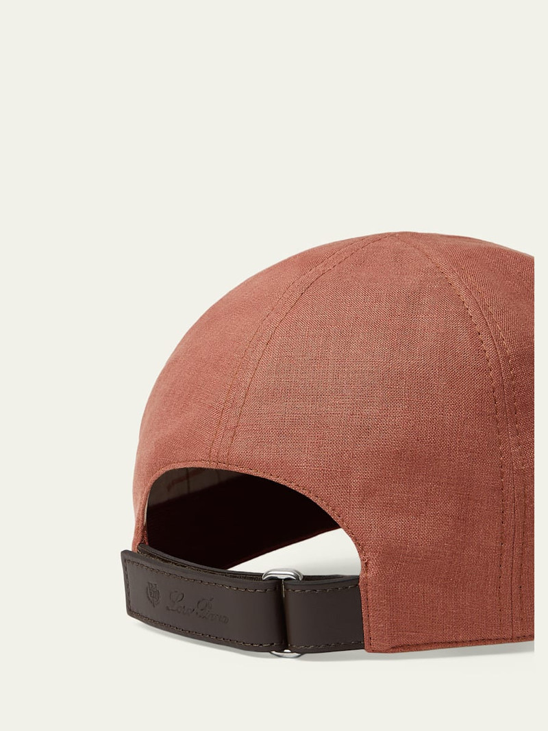 Loro Piana Men's Ivy Linen Six-Panel Baseball Cap outlook