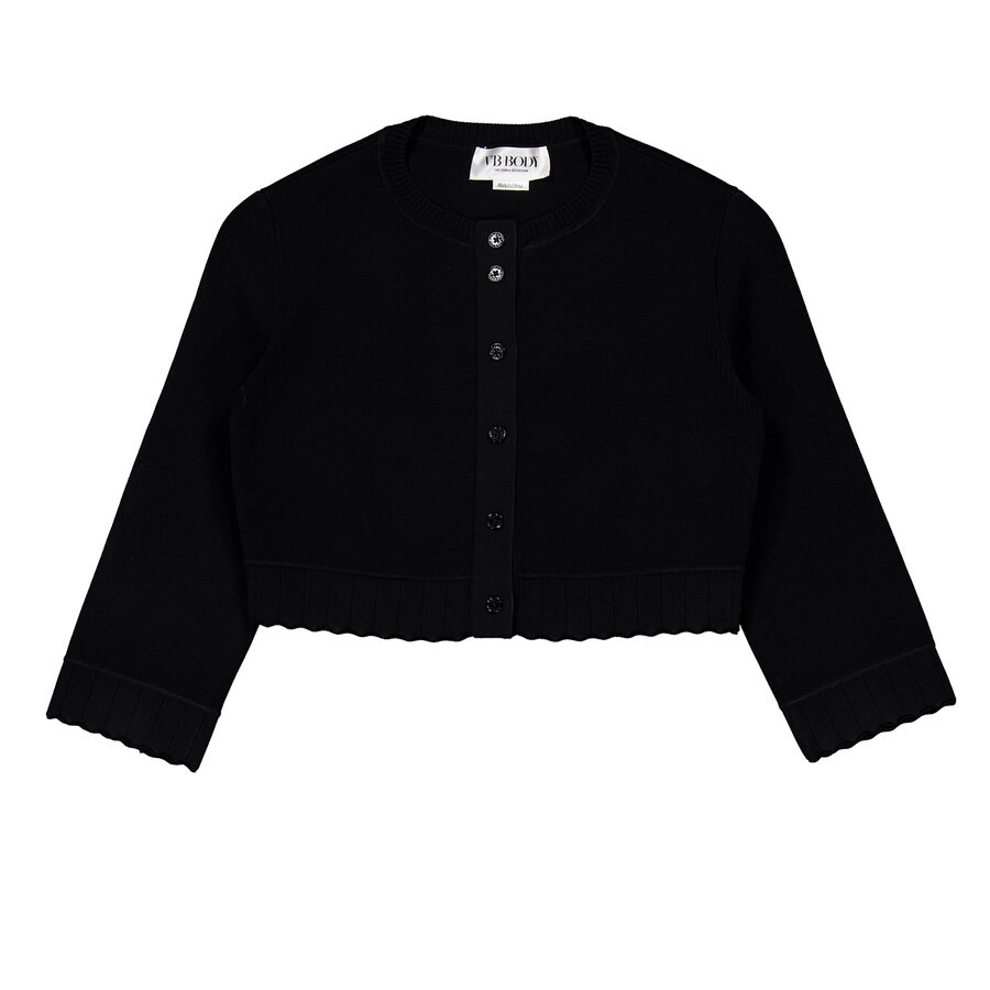 Victoria Beckham Pointelle Cropped Cardigan - 5