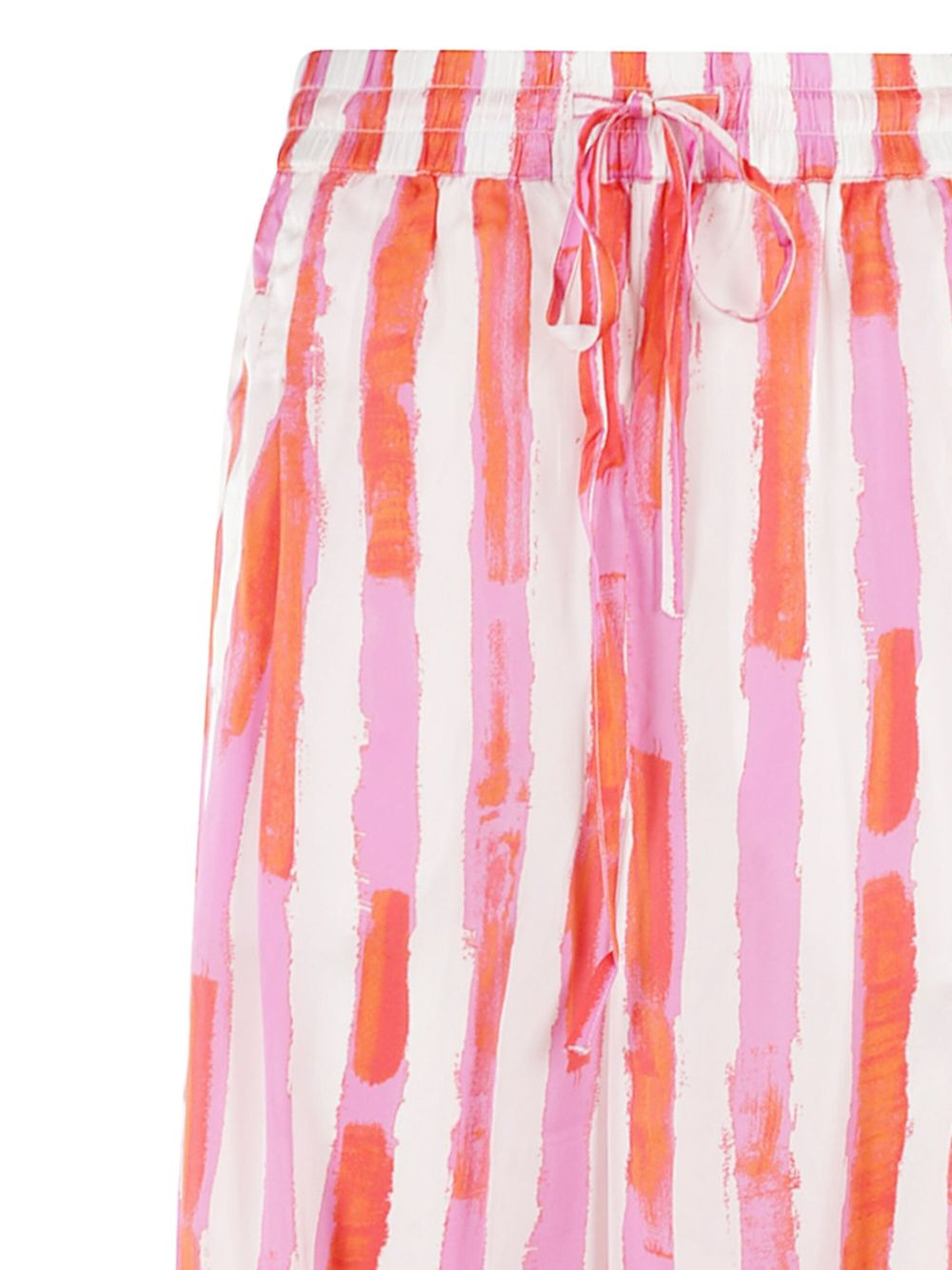 striped drawstring trousers - 3