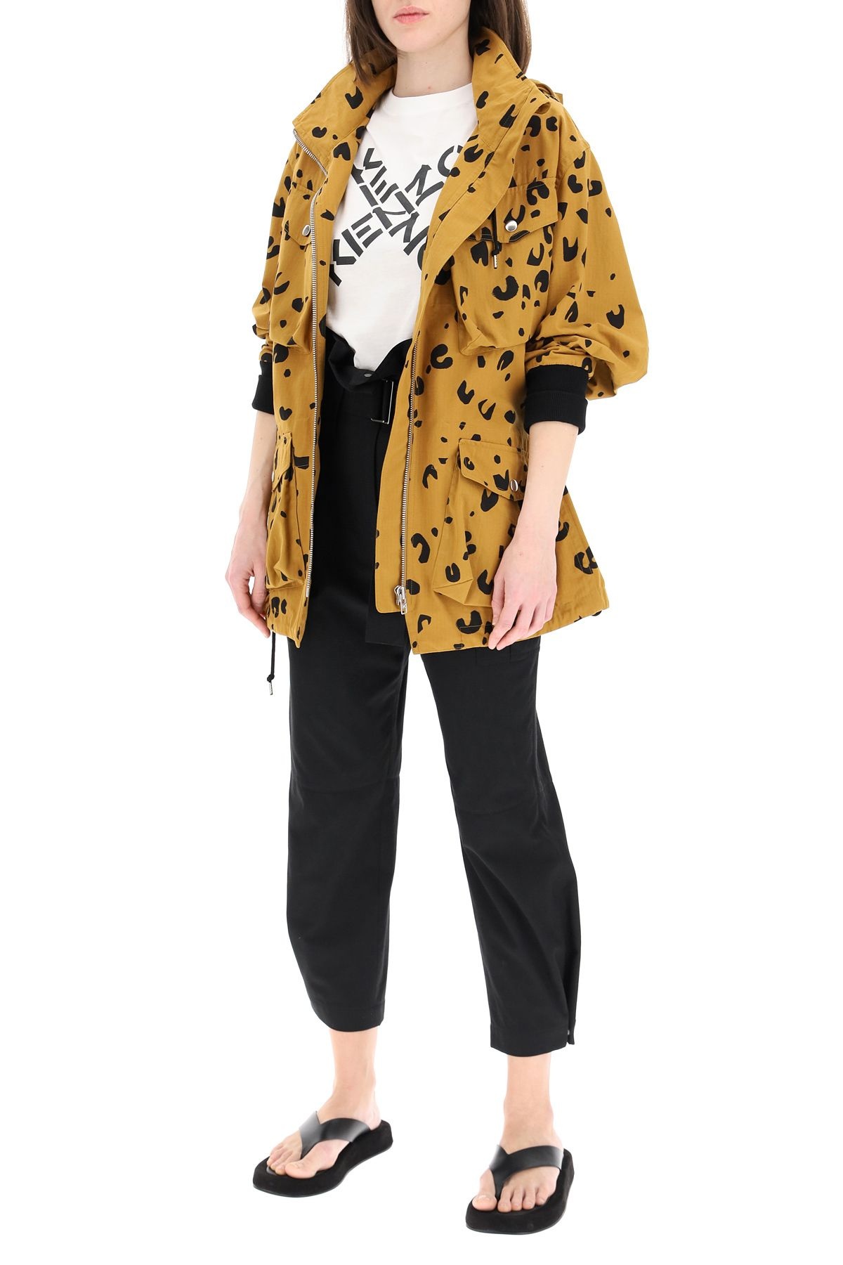 CHEETAH PRINT PARKA - 2