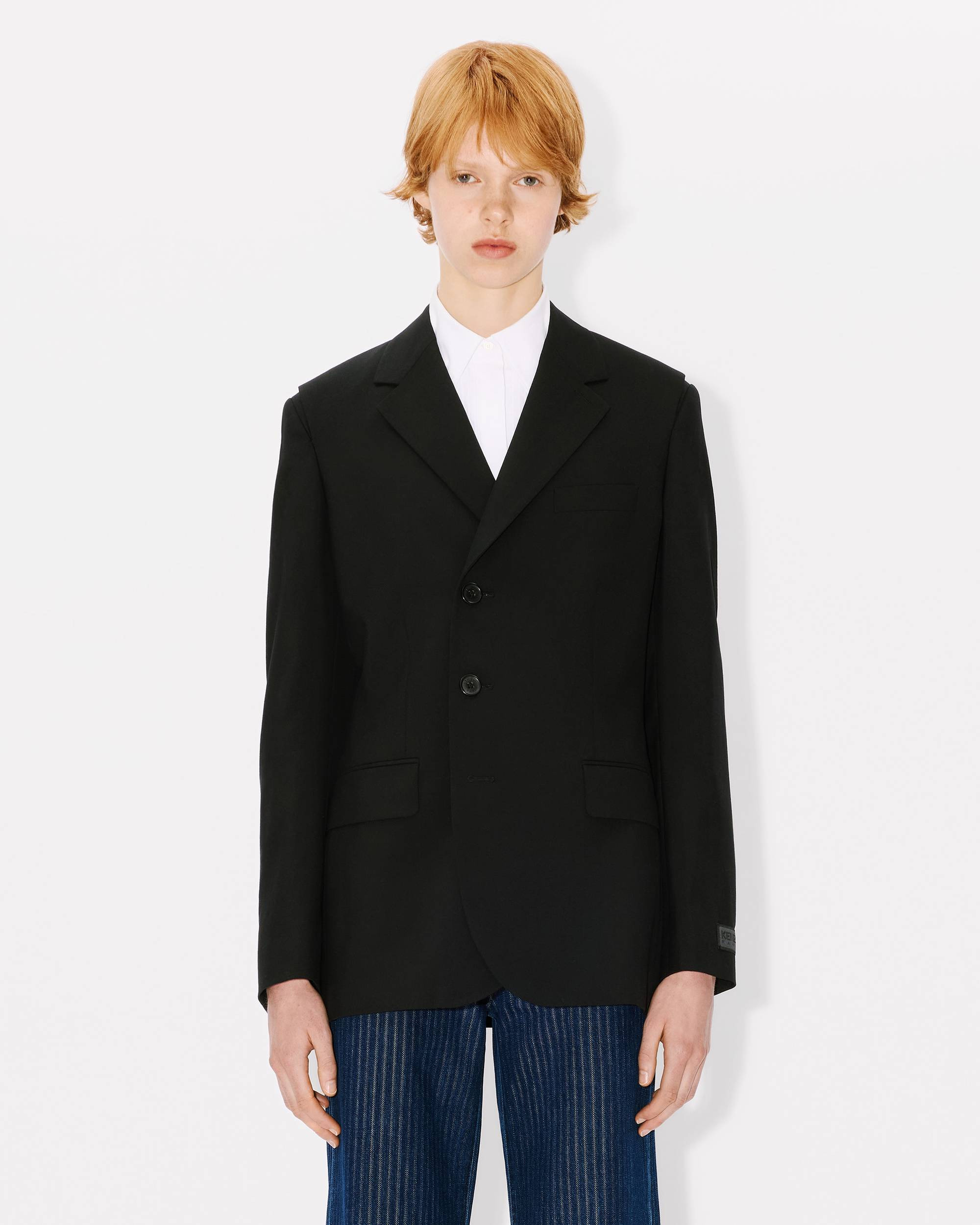 Oversized wool waisted blazer - 4