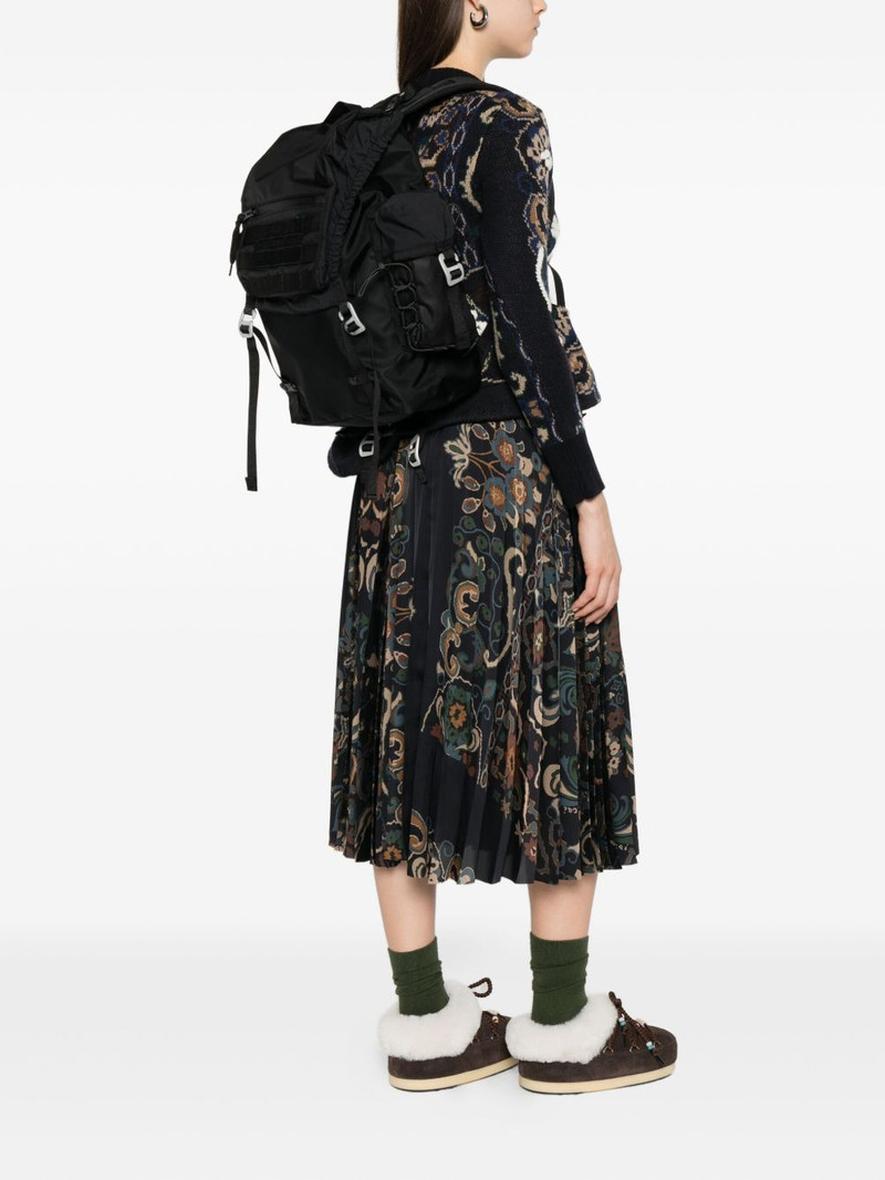 sacai drawstring flap backpack outlook