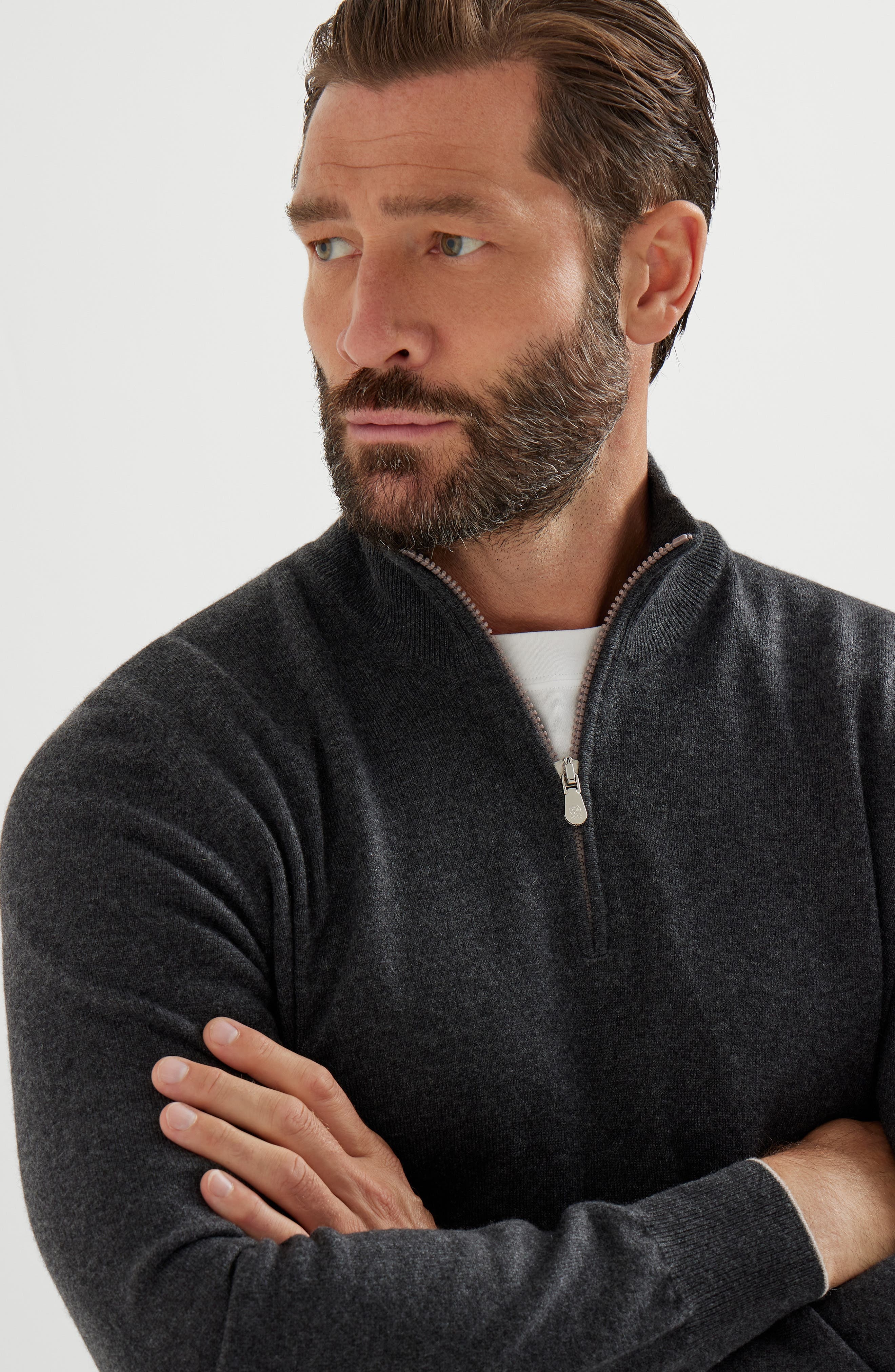 Brunello Cucinelli Cashmere sweater in Charcoal at Nordstrom - 4