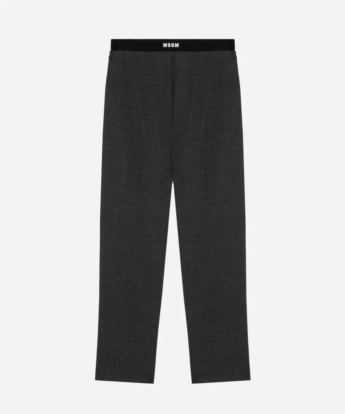 Straight-leg wool blend pants - 1