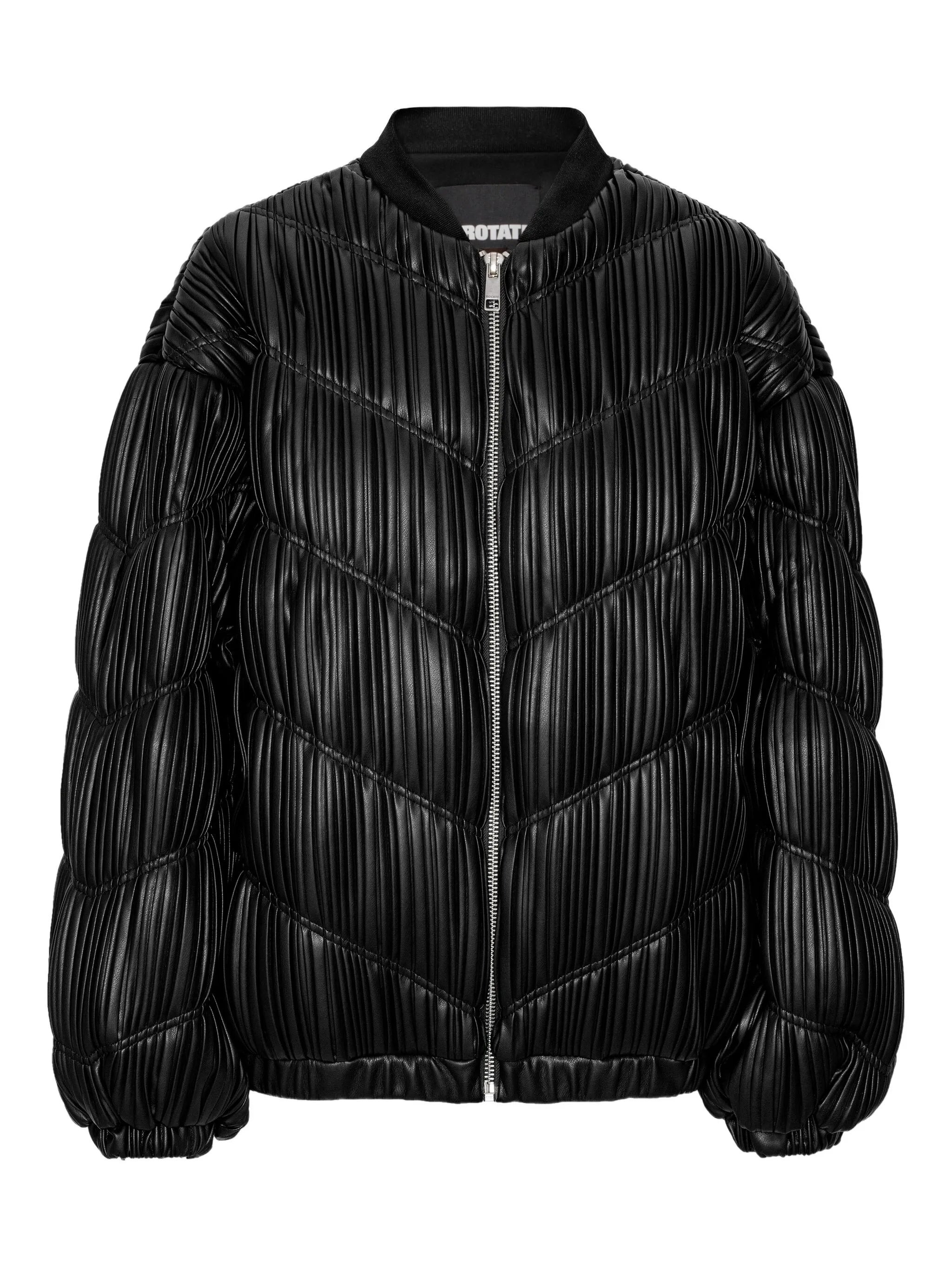 pleated bomber jacket - 1
