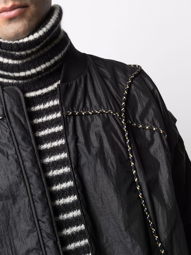 removable-sleeves bomber jacket - 5