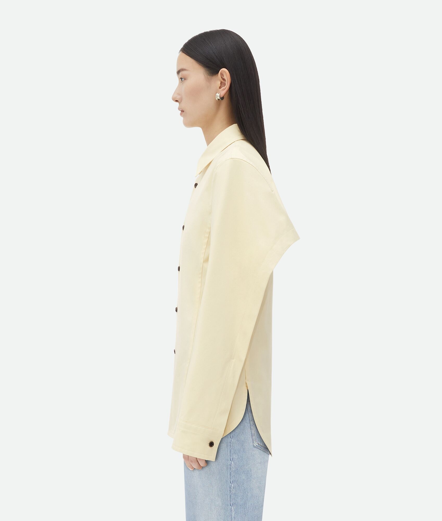 Cotton Shirt With Storm Flap - 2