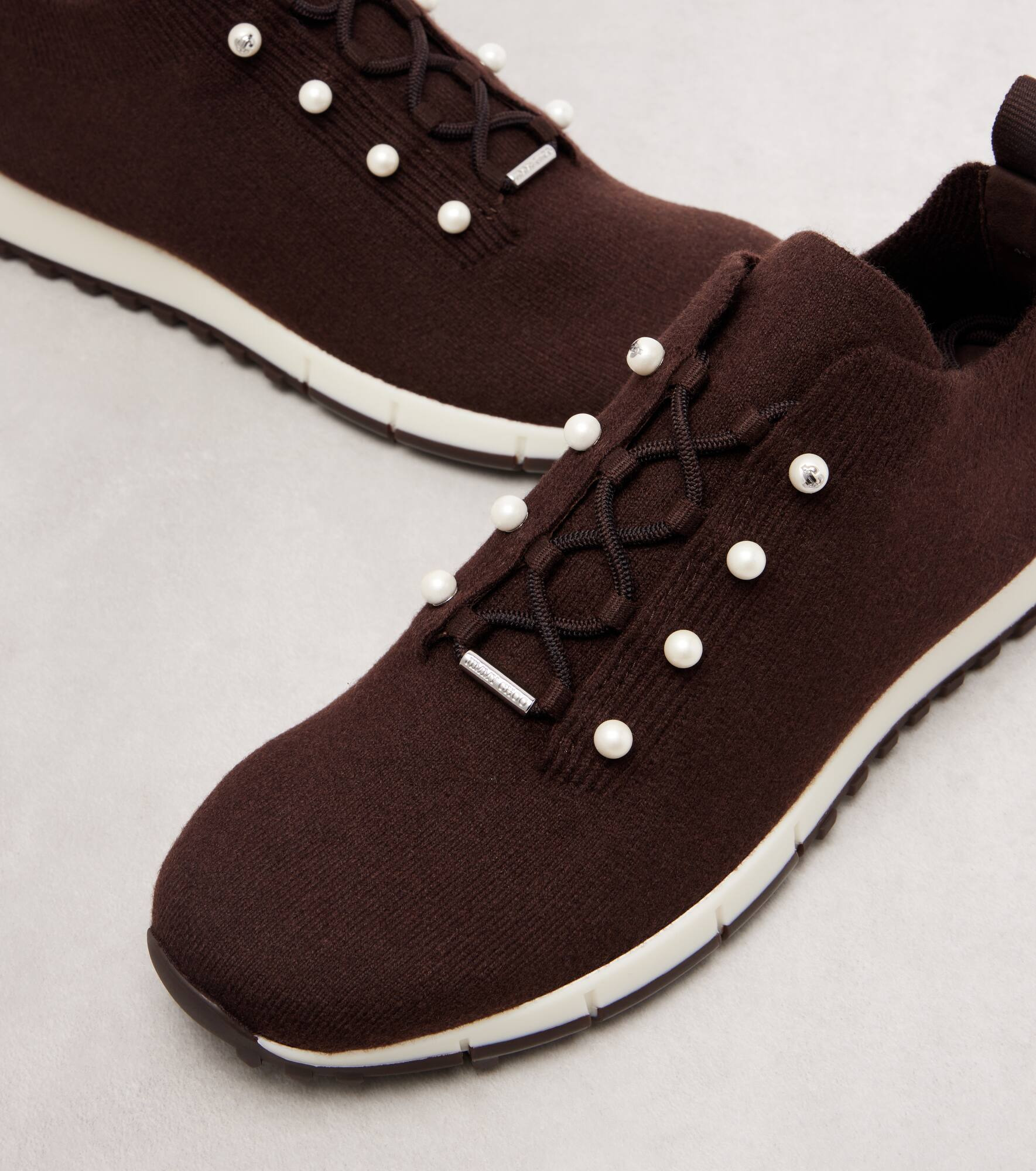 Veles embellished cashmere sneakers - 5