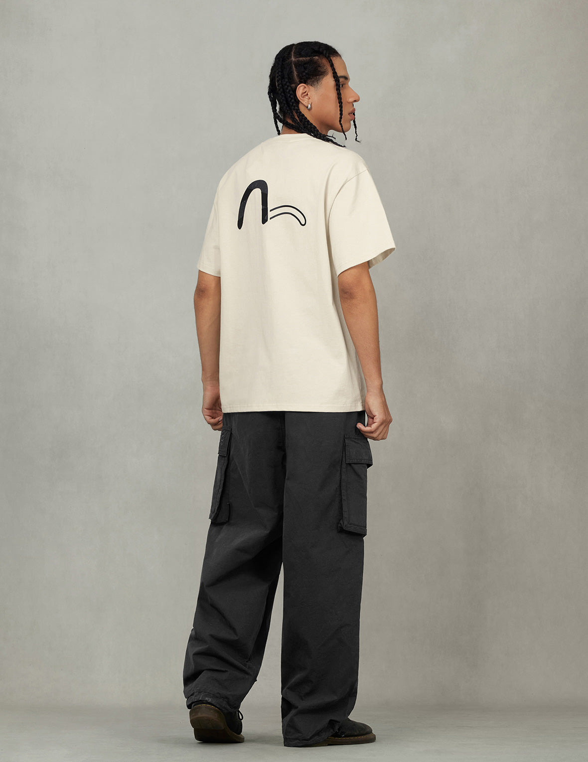 Logo Embroidery and multi-pocketsRelax Fit Cargo Pants - 8